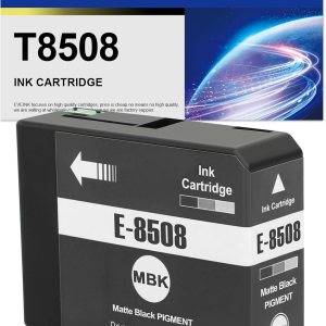 T850 Cartucho de tinta remanufacturado T8508 negro mate cartucho de tinta de repuesto para impresora EPS0N Surecolor P800 (paquete de 1, negro mate) T850 Cartucho de tinta remanufacturado T8508 negro mate cartucho de tinta de repuesto para impresora EPS0N Surecolor P800 (paquete de 1, negro mate)
