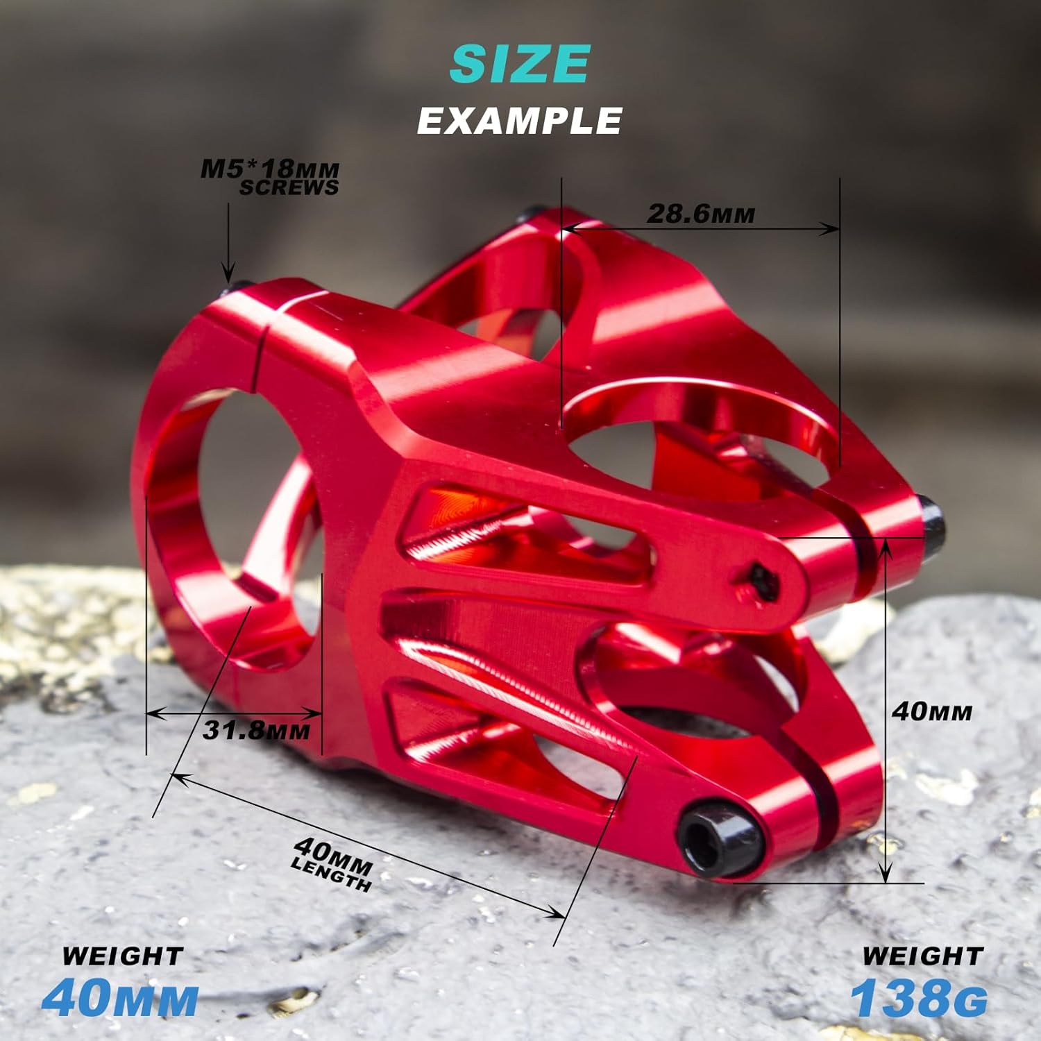 MTB stem 31.8 stem Mountain Bike Stem Mountain Bike Handlebar Stem for Most Bike Road Bike MTB BMX