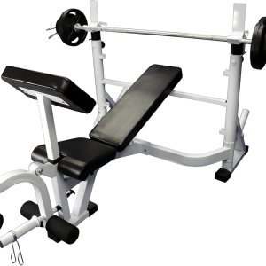 Olympic Flat Inclinación Disminución de Press de banca con brazo y pierna Attachment (Barbell Excluido) Olympic Flat Inclinación Disminución de Press de banca con brazo y pierna Attachment (Barbell Excluido)