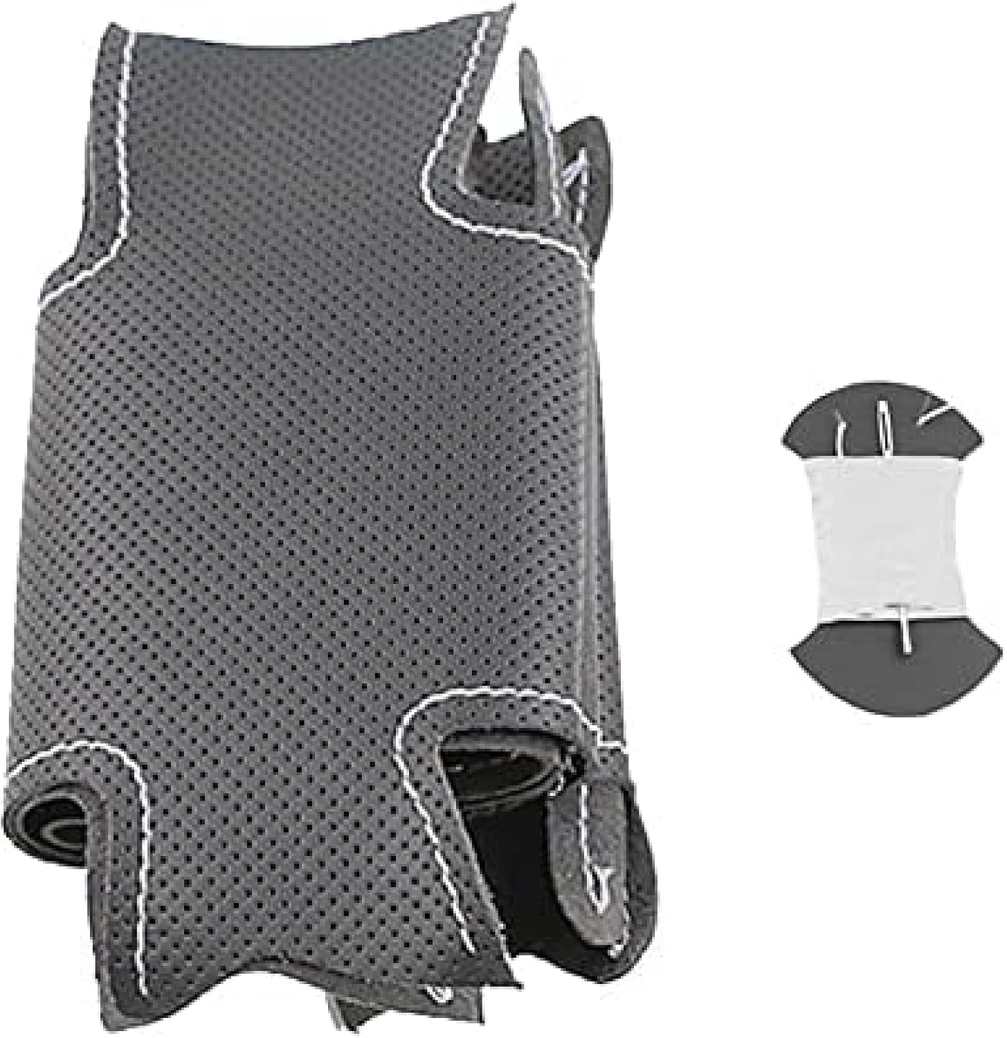 Cubierta de cuero negro del volante del coche para Nissan March Sunny Versa 2013 cubierta del volante del coche cosido a mano