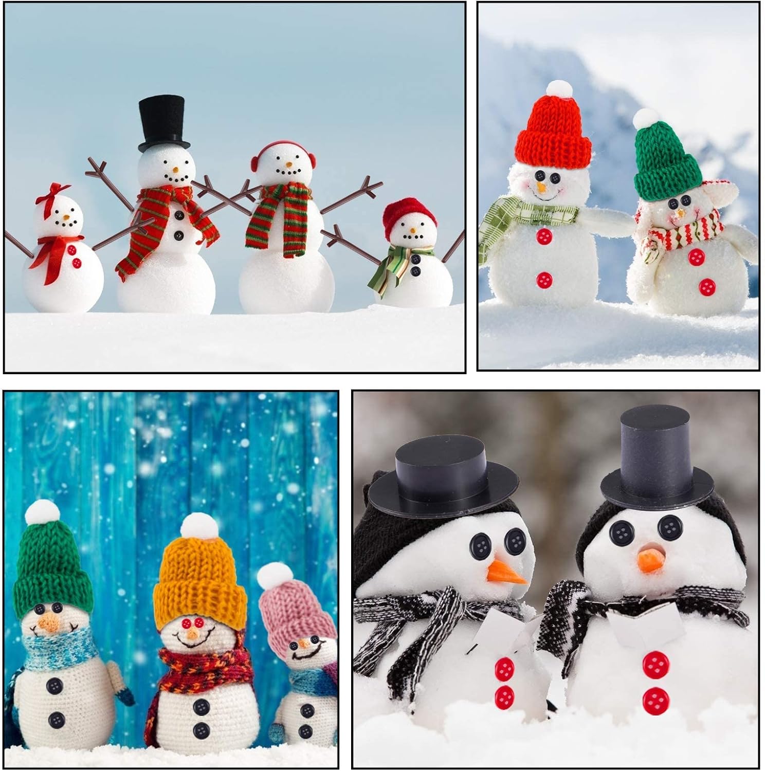 Kit de manualidades de muñeco de nieve de 600 piezas para niños, construye un kit de muñeco de nieve para recuerdos de fiesta, actividades de