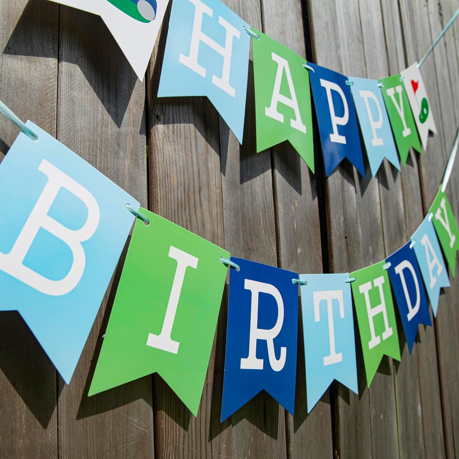 Cartel de feliz cumpleaños de golf, decoraciones de feliz cumpleaños de golf, decoraciones de fiesta de cumpleaños con temática de golf, pancarta de