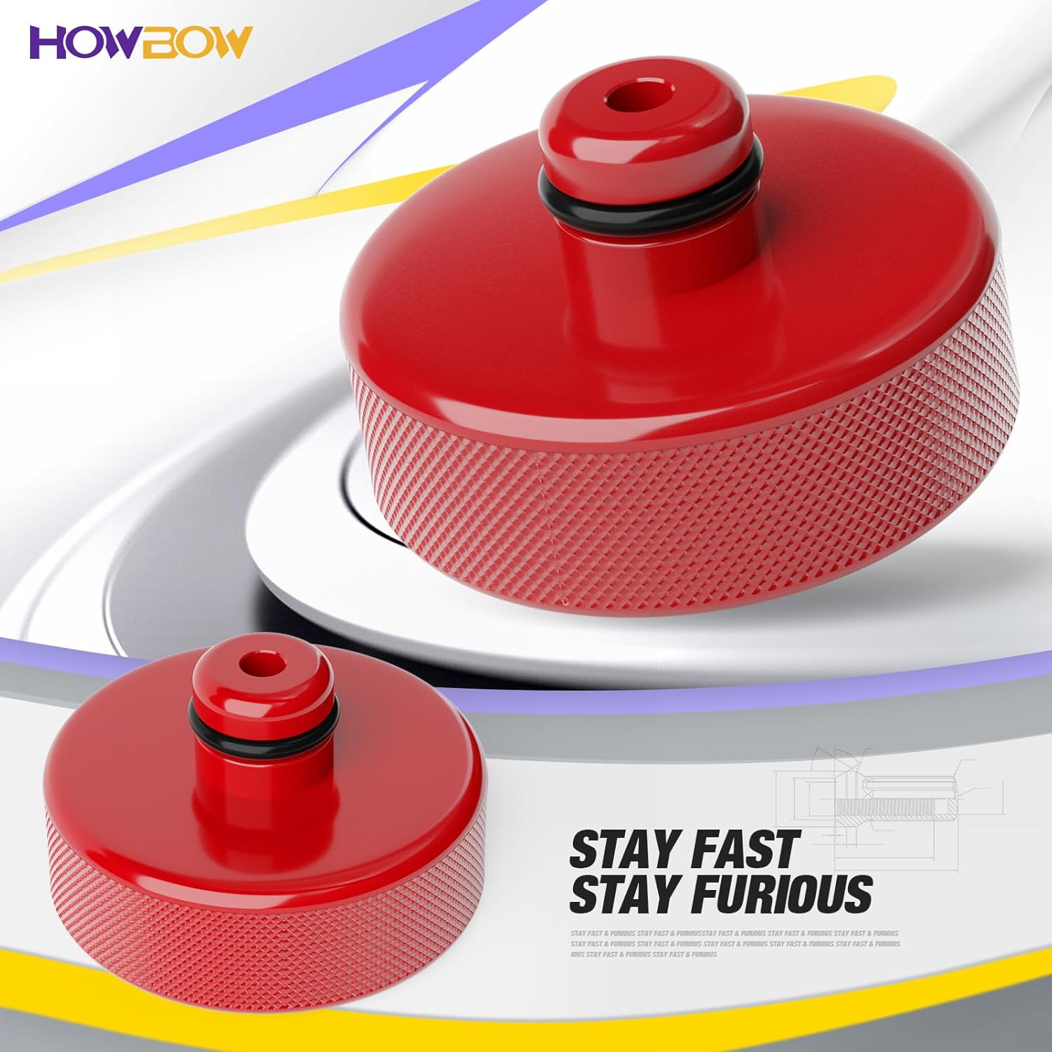 Howbow Floor Jack Pad para Tesla Model 3 Y S X, discos de elevación Tesla, accesorios de adaptador de gato de poliuretano mejorado sin apestos,