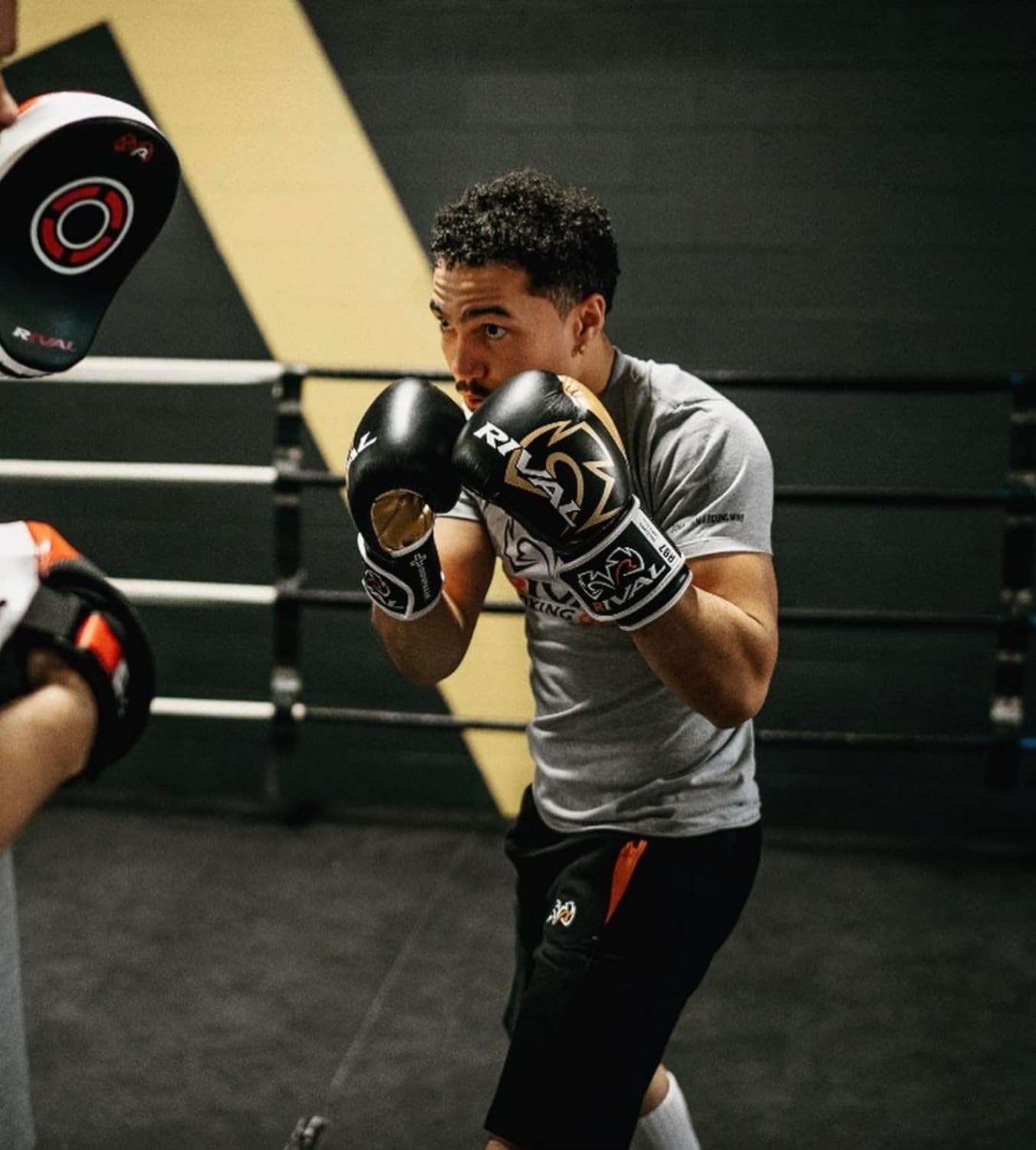 RIVAL Boxing RB7 Fitness Plus – Guantes de bolsa, sistema de correa Ergo y acolchado en capas de alta densidad para trabajo pesado en bolsas y