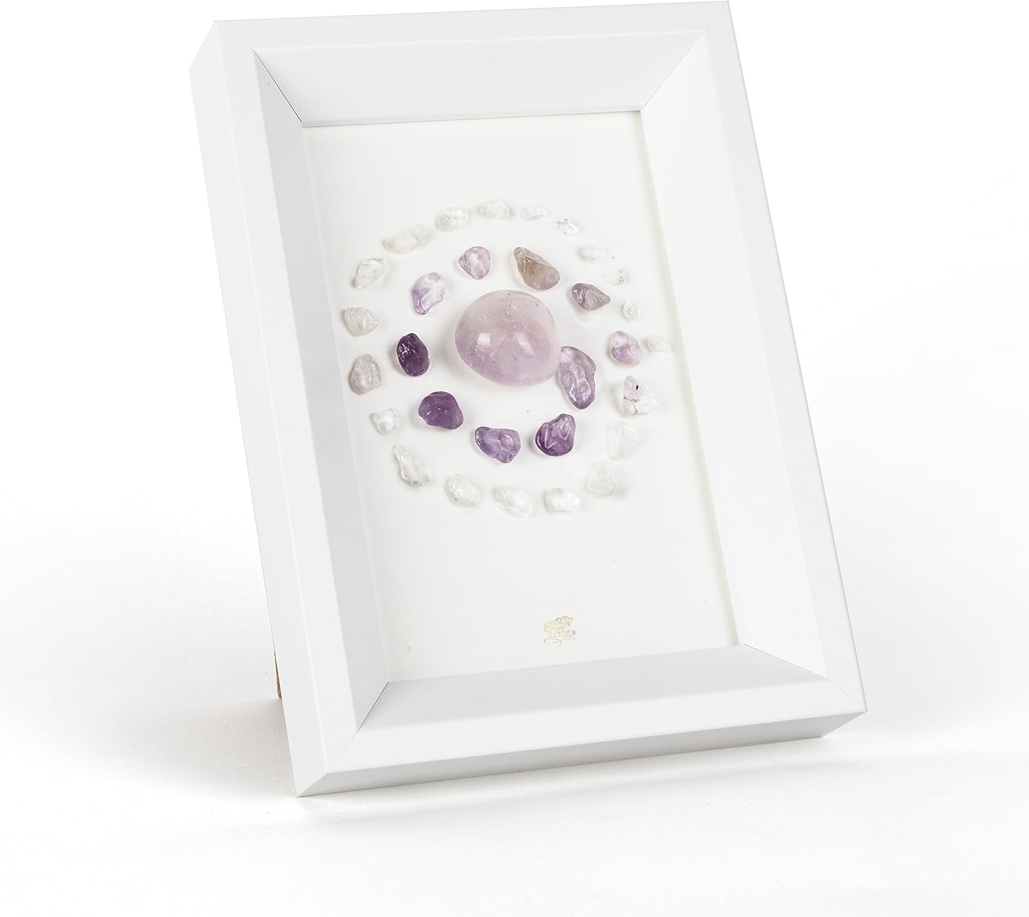 Marco de cristal de amatista para bricolaje, piedras de cristal, decoración de chakras, decoración colgante, habitación hippypared, decoración de