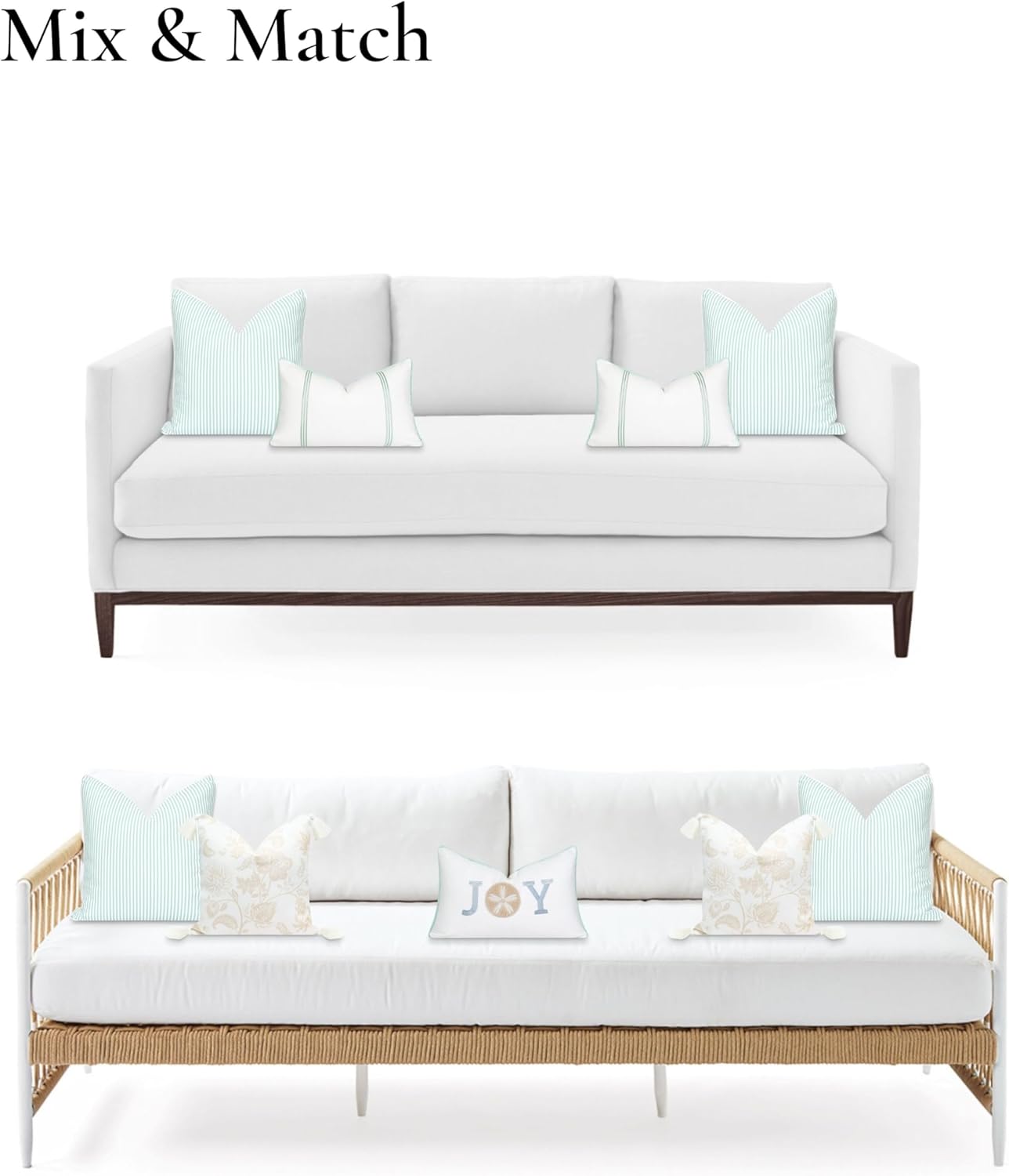 Hofdeco Premium Funda de almohada otoñal para patio interior y exterior, 20 x 20 pulgadas, repelente al agua para patio trasero, sofá, rayas