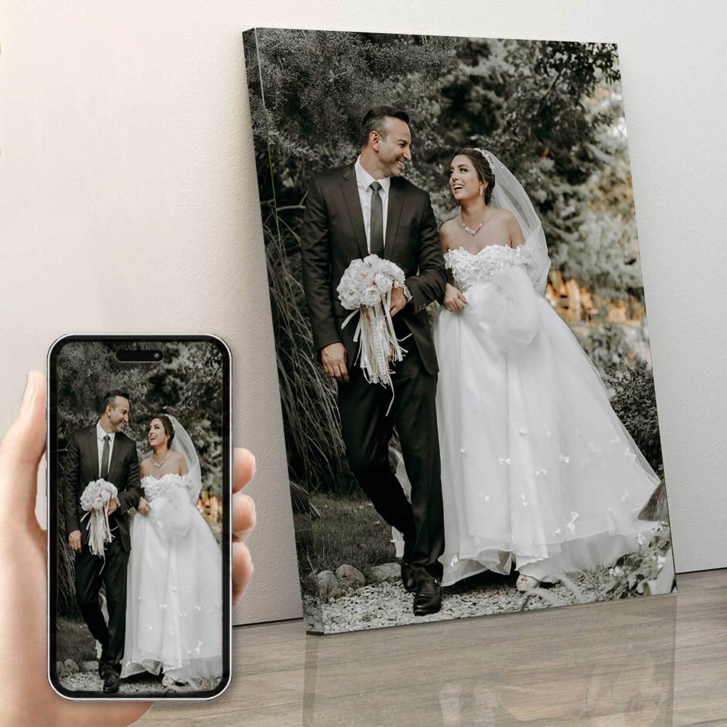 Impresiones en lienzo personalizadas con tus fotos enmarcadas, impresiones de fotos de Tienda, imágenes personalizadas, arte de pared en lienzo para