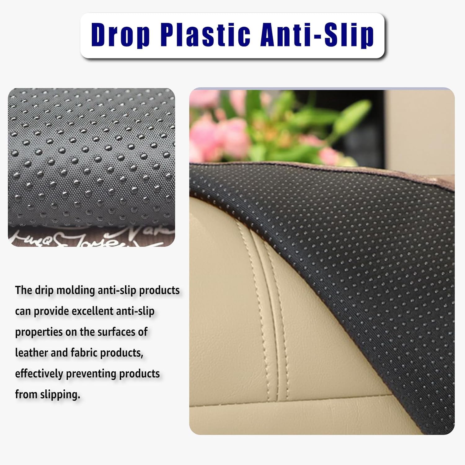 AmazeCov Funda antideslizante para reposacabezas de muebles, protector de reposacabezas de piel sintética para silla reclinable, funda protectora de