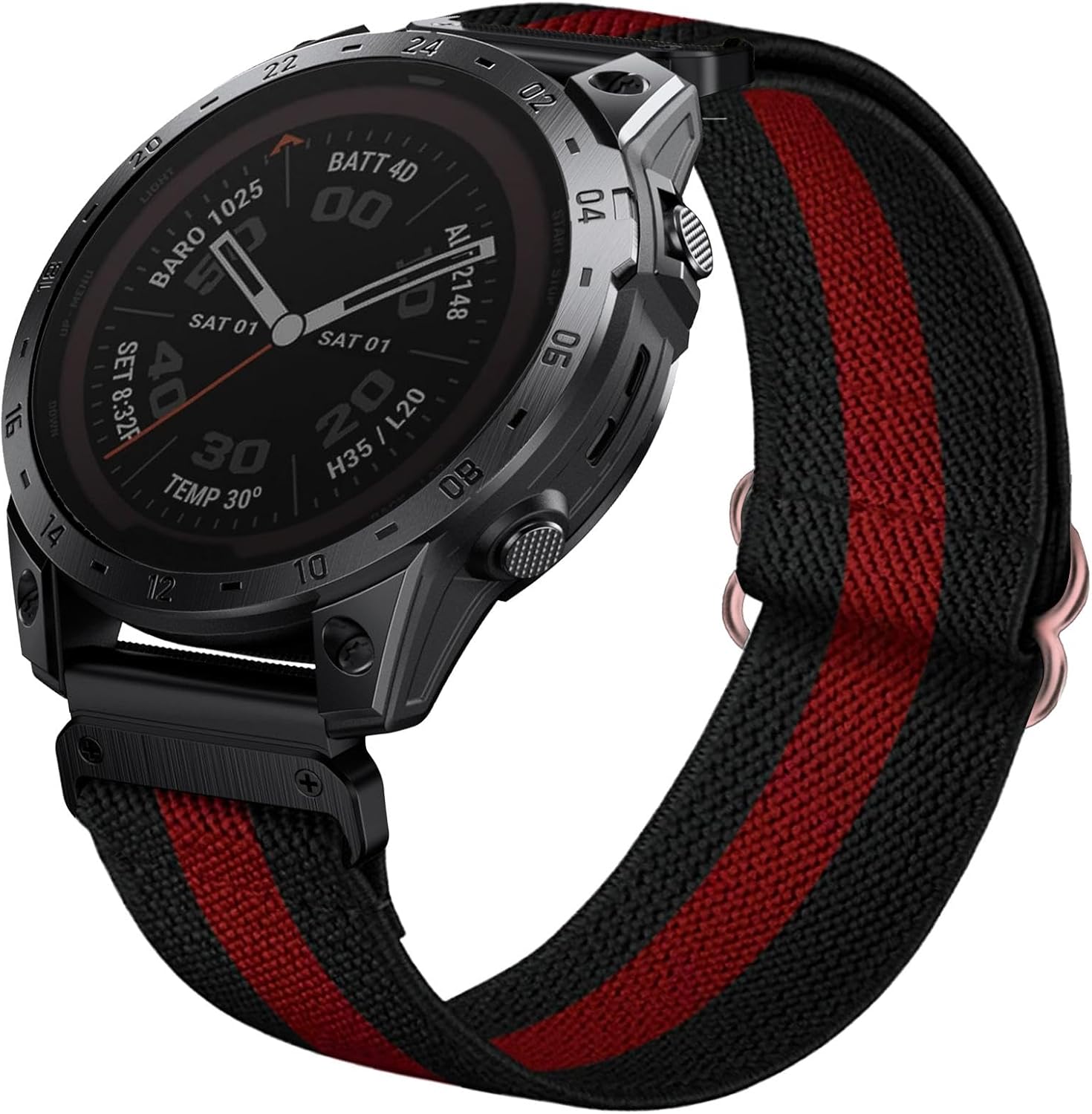 Abanen Banda elástica para Fenix 7X  Fenix 6X  Fenix 5X  Enduro, correa de nailon suave y elástica de 1.024 in para Garmin Tactix 7 Pro, epix Pro de