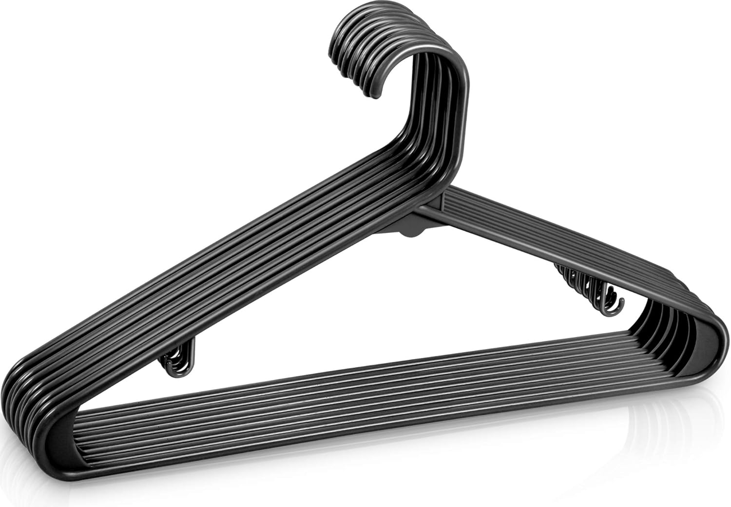 Utopia Home Perchas de plástico paquete de 30  Percha para ropa con ganchos  Percha duradera y que ahorra espacio  Perchas resistentes para faldas