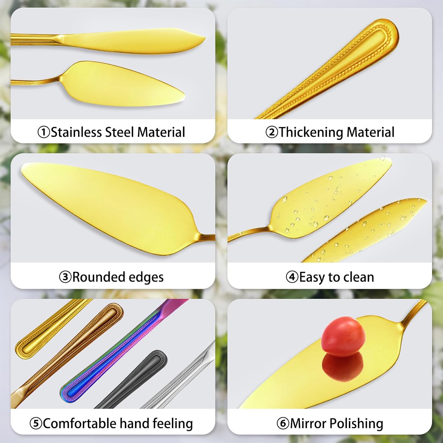 Juego personalizado de corte de pasteles para boda, servidor de pastel de boda grabado gratis, cuchillo de pastel de acero inoxidable y juego de