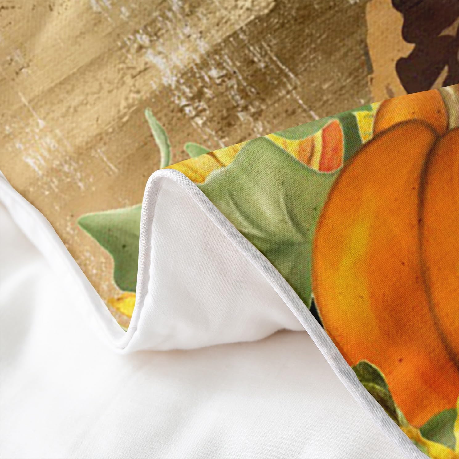 jejeloiu Juego de funda de edredón de otoño, 100% algodón, tamaño King, juego de ropa de cama de pavo para niños, niñas, adolescentes, juego de