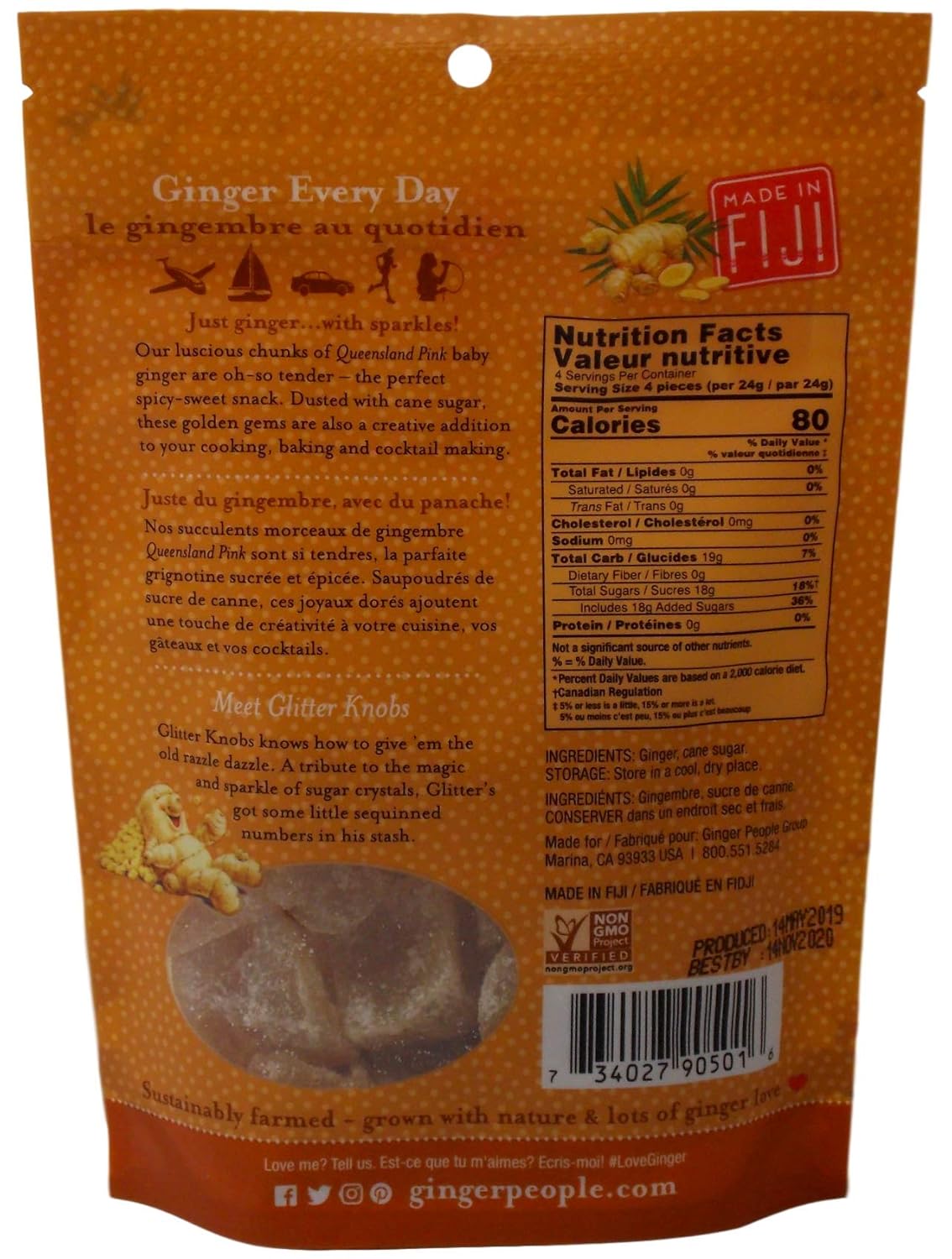 Gin Gins Ginger Chews  Caramelo de jengibre masticable variedad de 4 sabores (1) cada uno doble fuerza, original, súper fuerte, jengibre