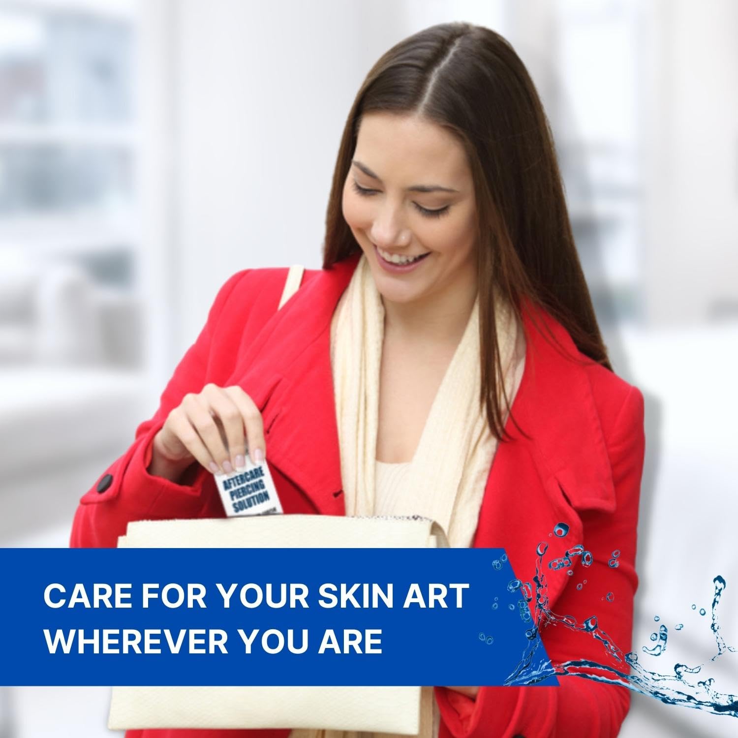 BodyJ4You Aerosol para el cuidado posterior de piercing, solución de limpieza salina, limpiador de piercing de nariz, vientre y oído, tratamiento