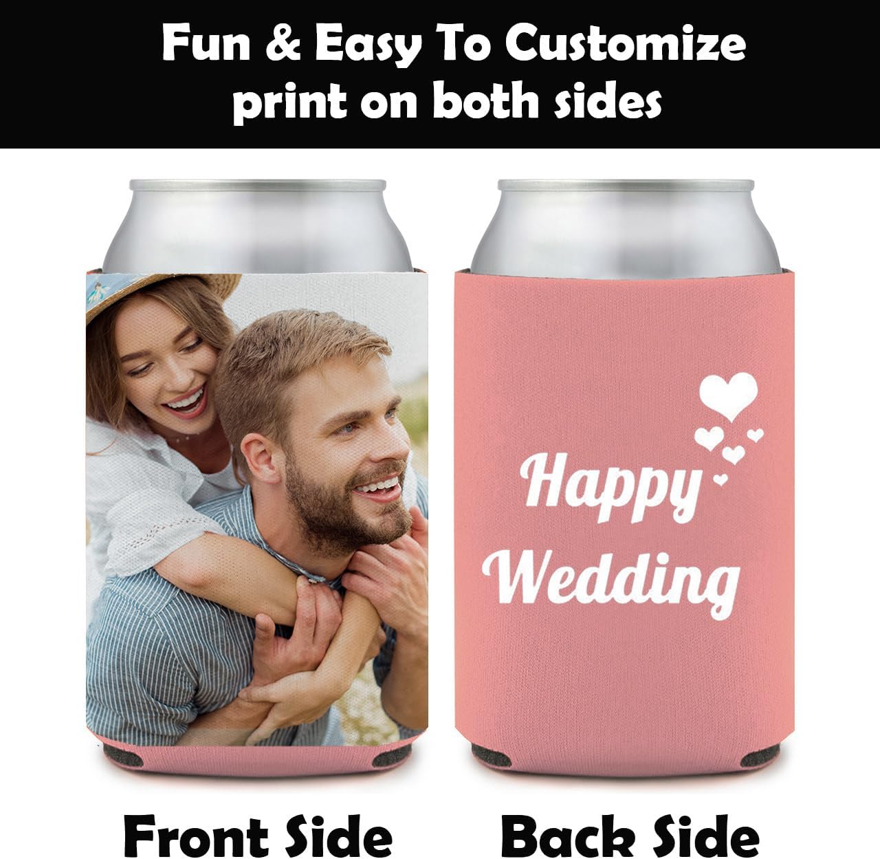 Juego de 1 enfriador de latas personalizado, soporte para bebidas frías para latas, enfriadores de latas de graduación personalizados, fundas
