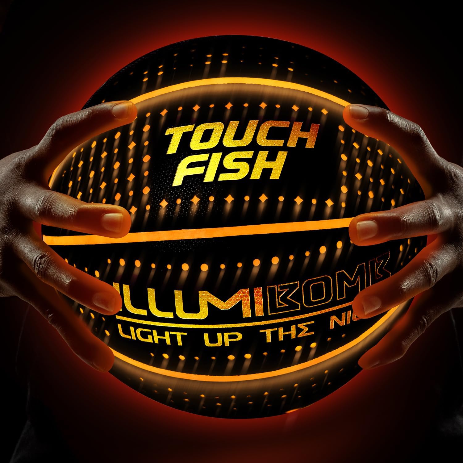 Baloncesto de cuero compuesto LED de carga inalámbrica tamaño 7 con 2 bolsas de baloncesto y 1 bomba, ilumina la noche, regalo creativo para juegos