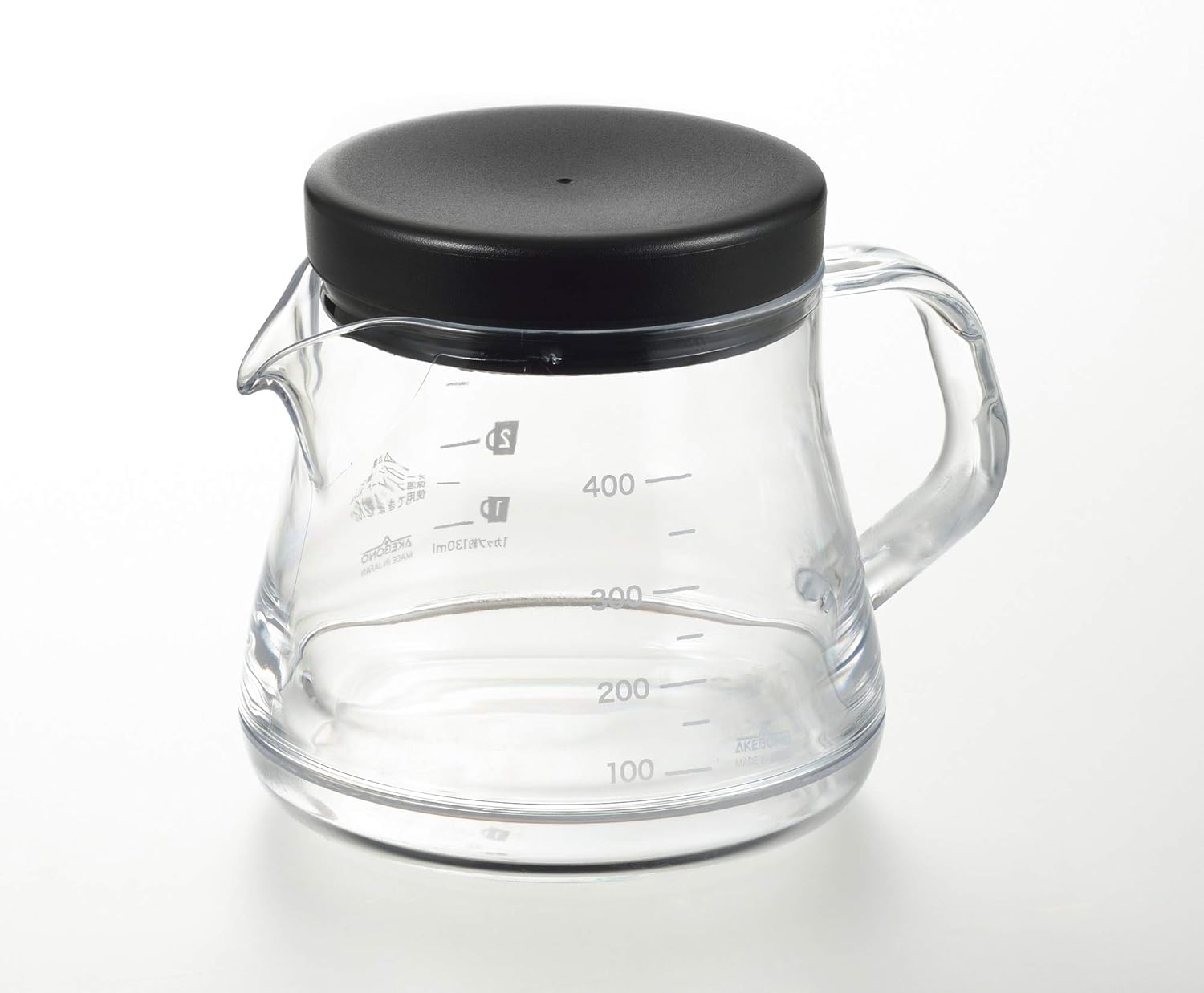 Akebono Sangyo TW-3730 Unbreakable Coffee Server, 13.5 fl oz (400 ml), Black, 13.5 fl oz (400 ml), Dishwasher Safe, Made in Japan