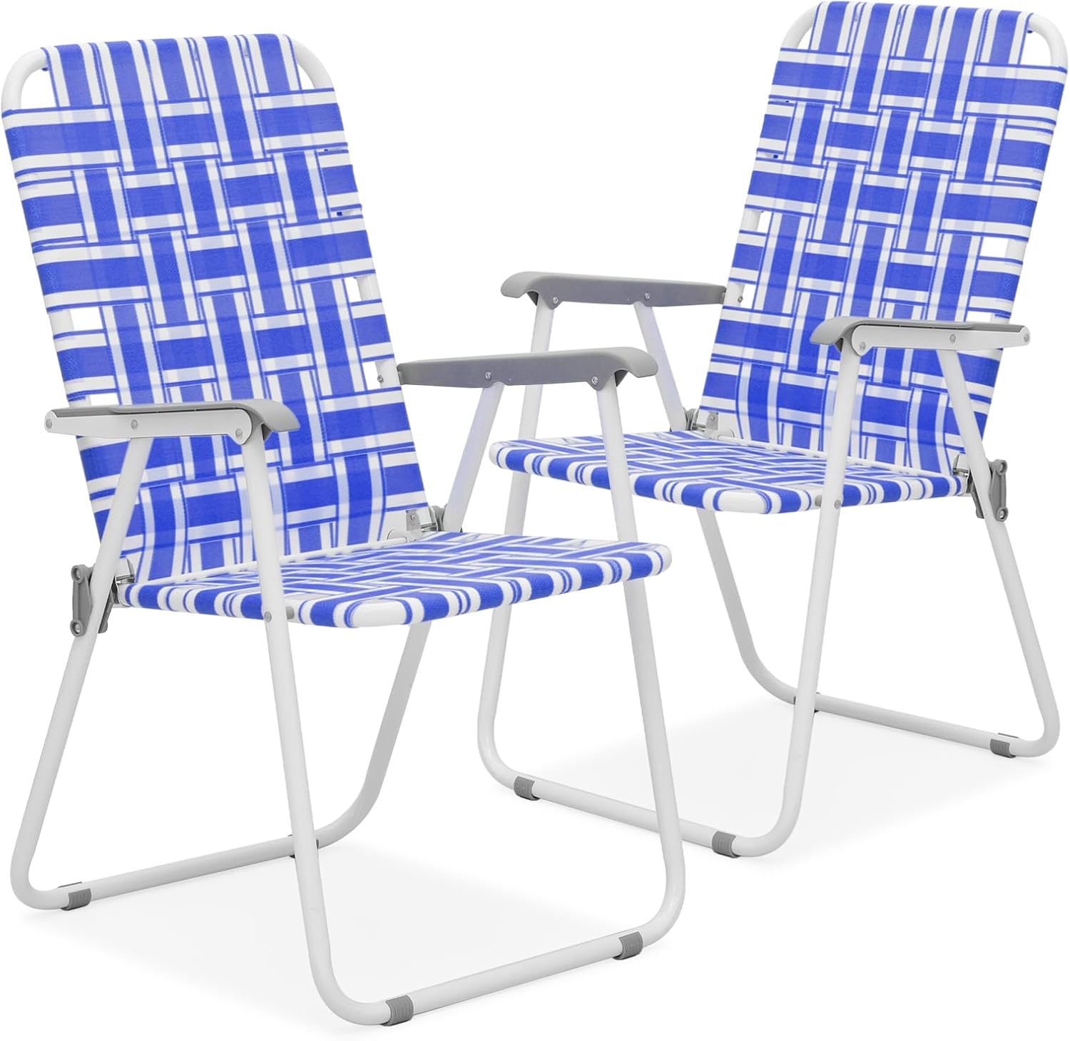MoNiBloom Webbed – Silla de playa plegable para adultos, portátil, ligera, con marco de aluminio resistente, sillas de camping para patio, jardín,