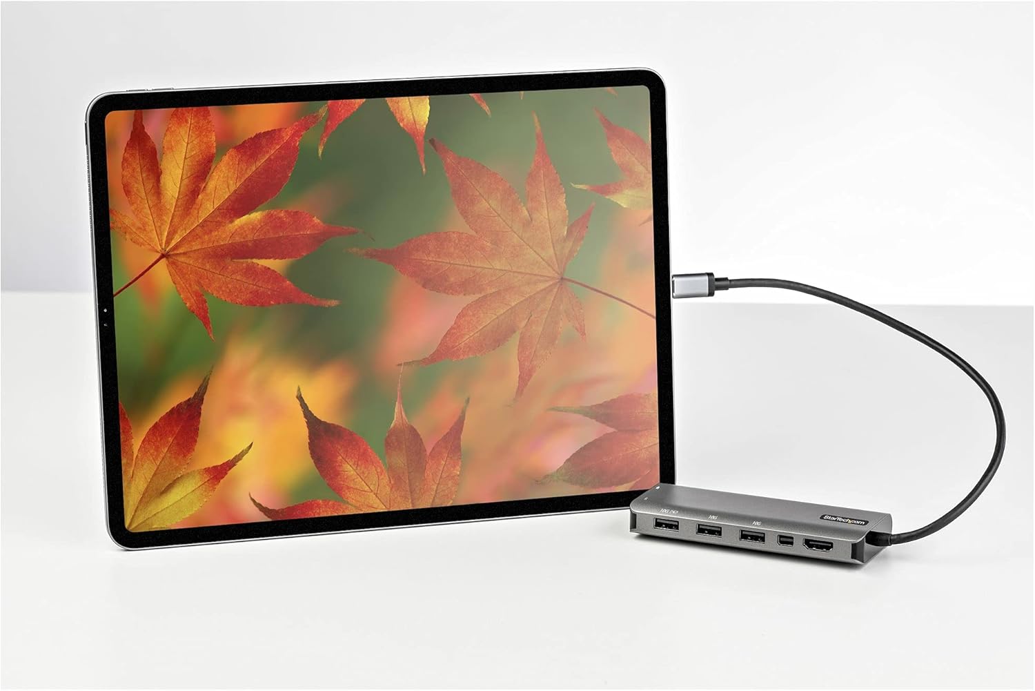 StarTech.com Adaptador multipuerto USB C – USB-C a HDMI o Mini DisplayPort 4K 60Hz, paso de entrega de energía de 100 W, concentrador USB de 4