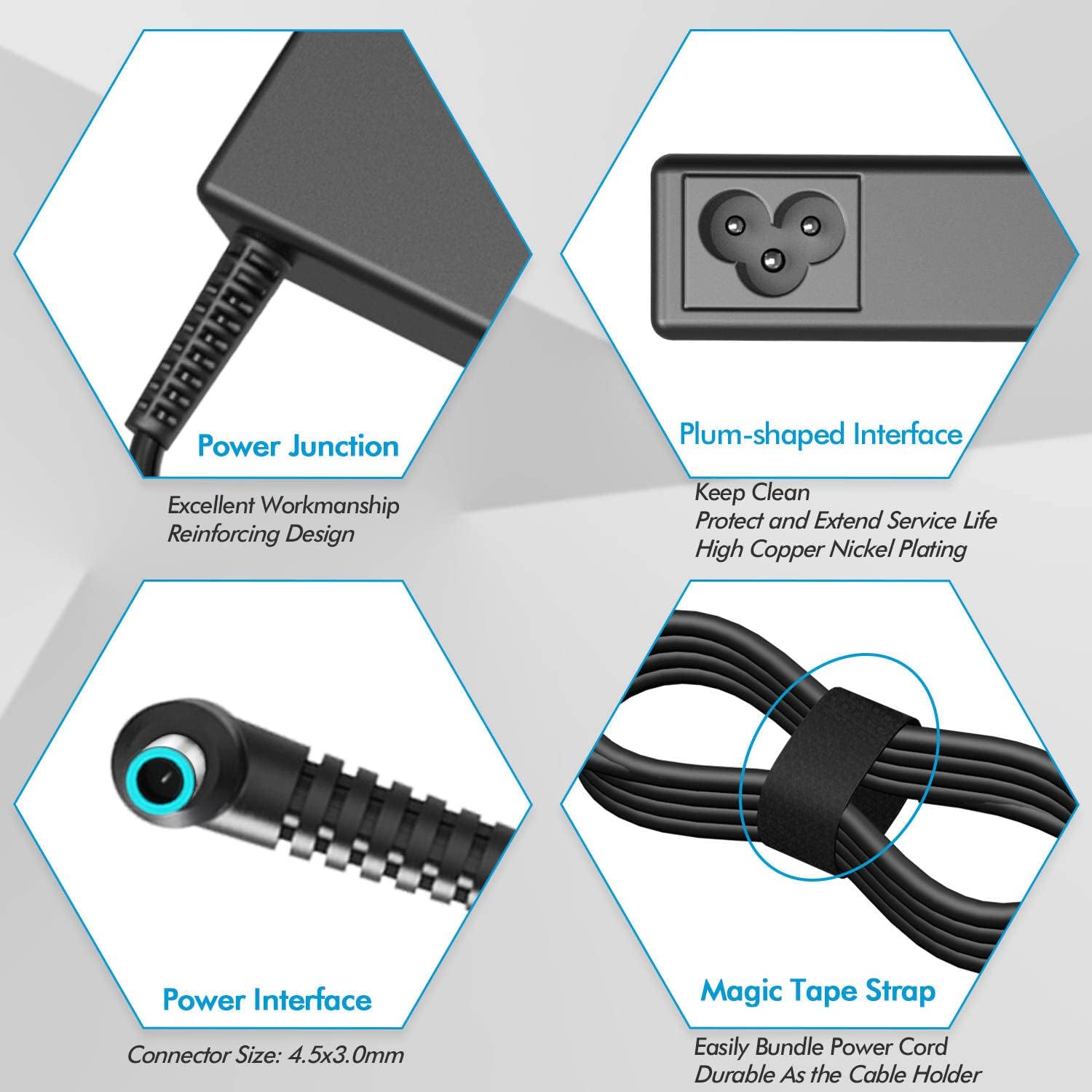 Cargador de CA de 150 W para HP ZBook 15 15u 15v G3 G4 G5 G6 ZBook Studio 15 G3 G4 G5 G6 OMEN x por HP 15 17 Create G7 Victus 16 Fury 15 17 G7 G8