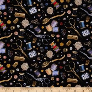 Stitch In Time Notions Negro, Tela por yarda Stitch In Time Notions Negro, Tela por yarda