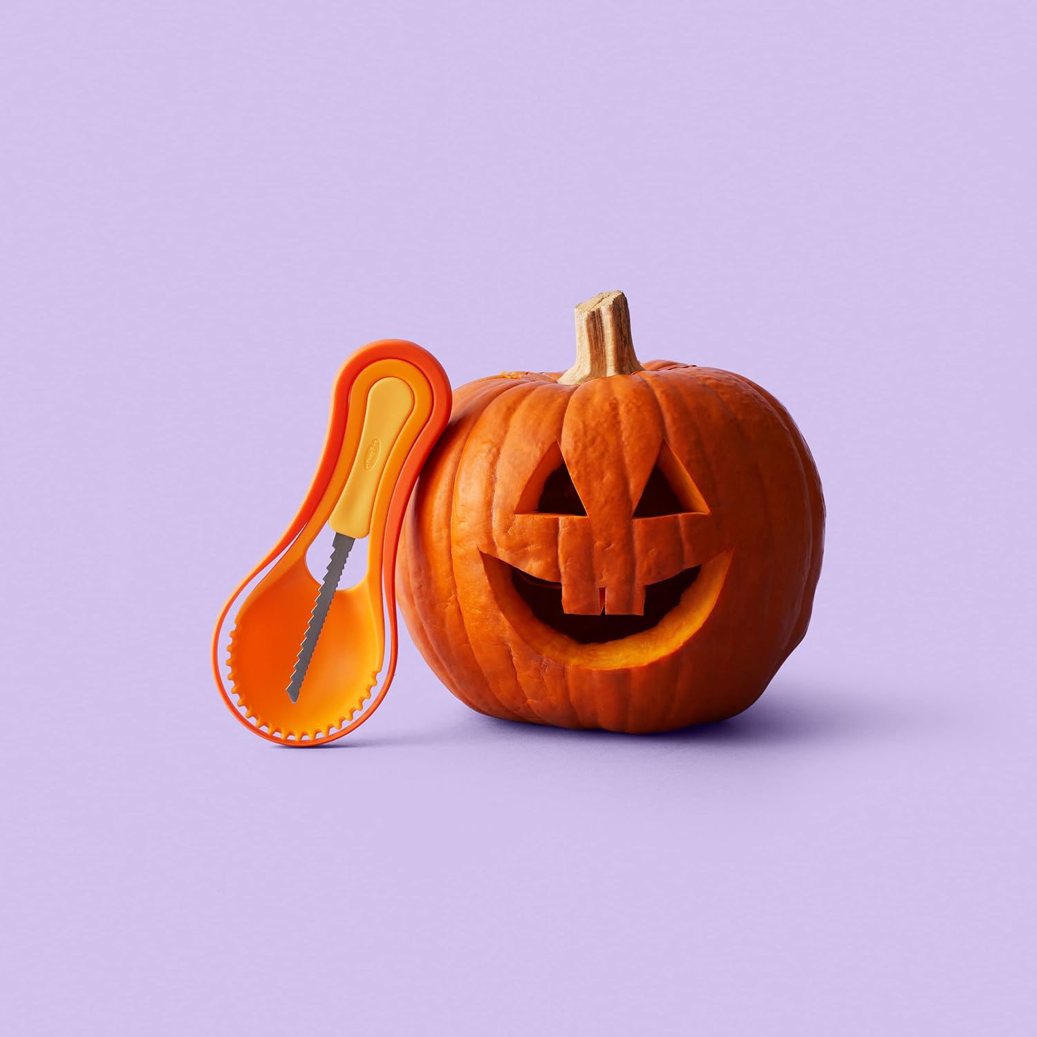 Chef’n Juego de herramientas de calabaza de anidación 3 en 1 de Halloween, naranja