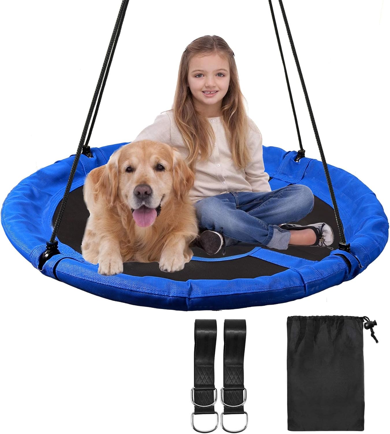 RedSwing Columpio para niños en interiores y exteriores, columpio redondo grande de 4340 pulgadas, ideal para árboles, columpios, patio trasero,