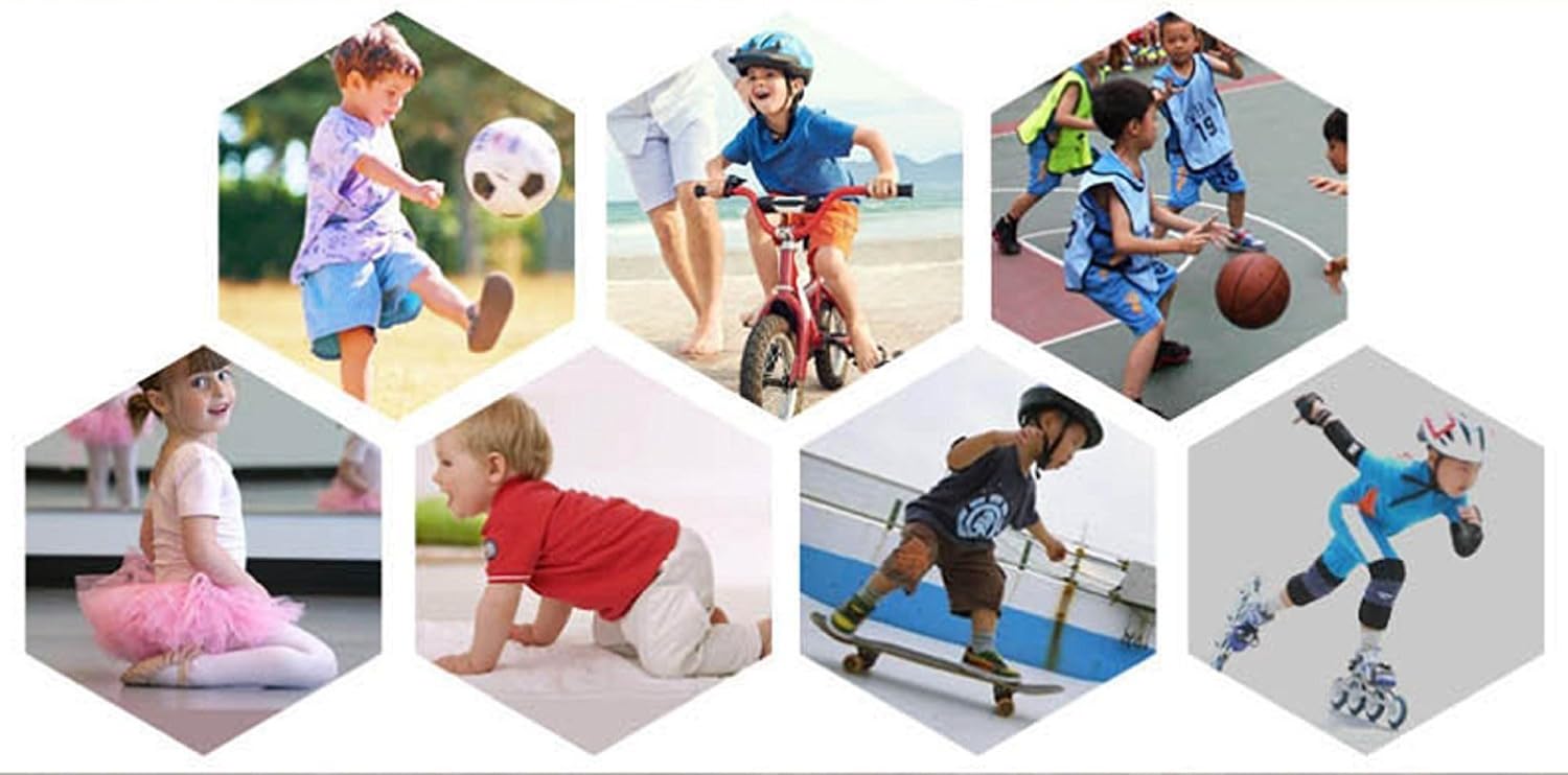 2 unidspar niños rodillera almohadilla antideslizante esponja mangas transpirable flexible elástico niños rodilla soporte protector cubierta
