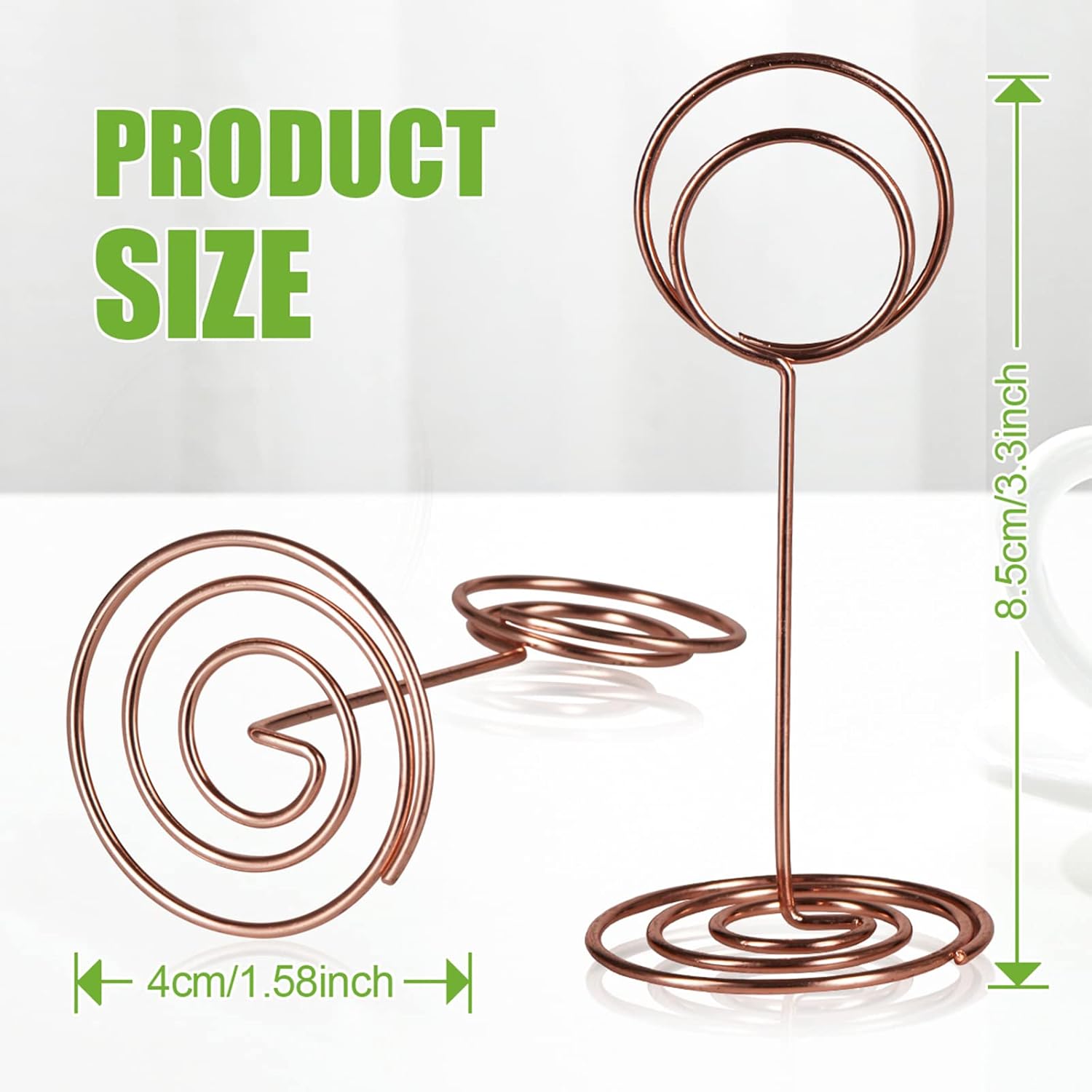 Soporte para números de mesa, soporte simple para tarjetas de mesa, delicado soporte para tarjetas de nombre, soporte reutilizable para notas de