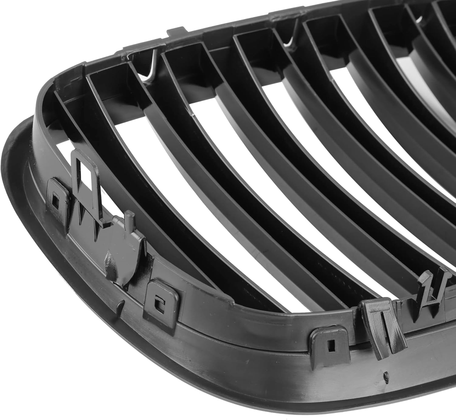 X AUTOHAUX Par de parrilla de riñón de capó frontal negro brillante para BMW E70 X5 E71 X6 4D 2007-2013