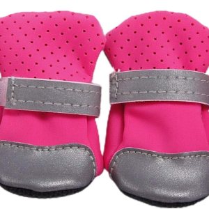 Zapatos para mascotas, botas para perro, protegen las patas del perro, 4 piezas reflectantes para perros, zapatos de cachorro de Pomerania, Teddy Zapatos para mascotas, botas para perro, protegen las patas del perro, 4 piezas reflectantes para perros, zapatos de cachorro de Pomerania, Teddy