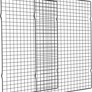 Briout Rejilla de enfriamiento para hornear, paquete de 2 estantes para hornear de 16 x 10 pulgadas, estante de alambre grueso para cocinar, asar, Briout Rejilla de enfriamiento para hornear, paquete de 2 estantes para hornear de 16 x 10 pulgadas, estante de alambre grueso para cocinar, asar,