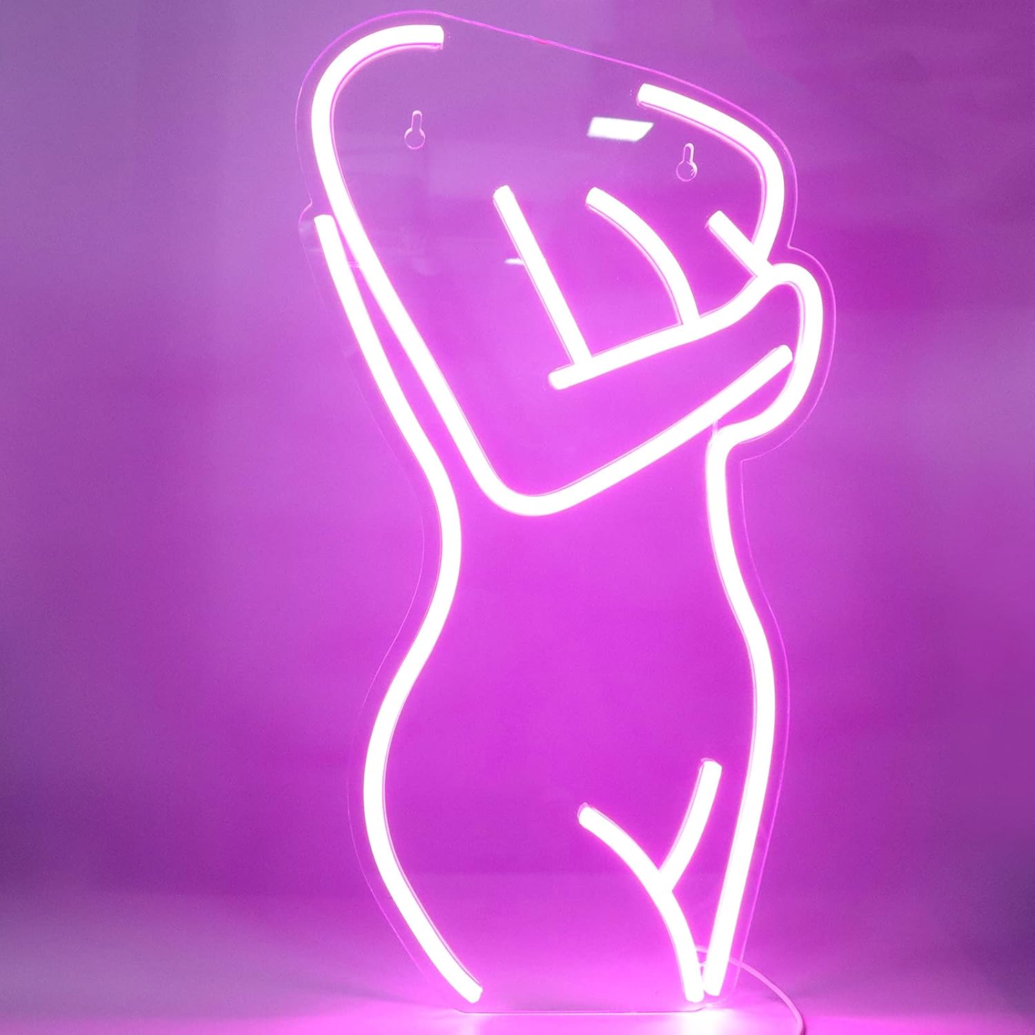 Diydeg Letrero de neón con texto en inglés “Sexy Lady”, letrero de pared para niñas, luces LED, USB, arte de neón, lindas lámparas de neón para el