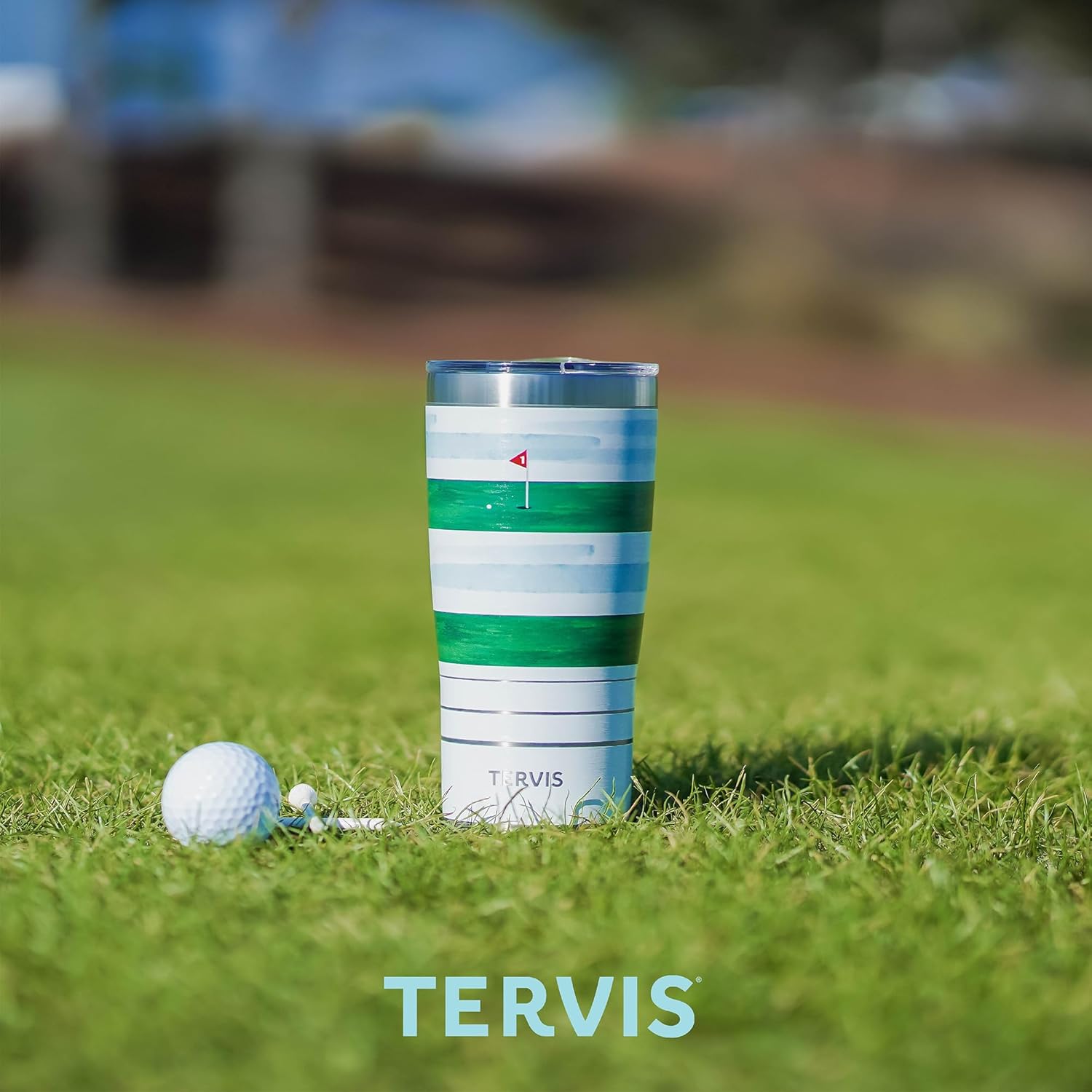 Tervis Traveler Paw Prints – Vaso aislado de triple pared para viaje mantiene las bebidas frías y calientes, 20 onzas, acero inoxidable