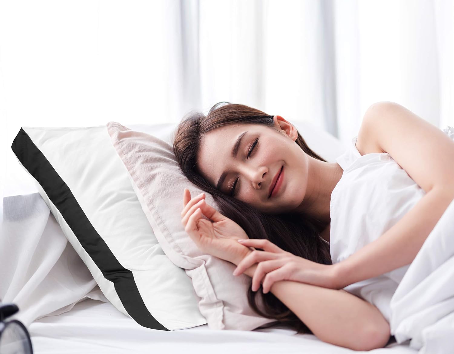 Juego de cama Utopia – Juego de 2 almohadas acolchadas.