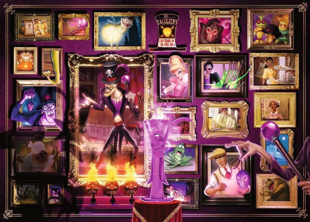 Ravensburger Disney Villainous Dr.Facilier – Rompecabezas de 1000 piezas para adultos, 16523, cada pieza es única, la tecnología Softclick significa