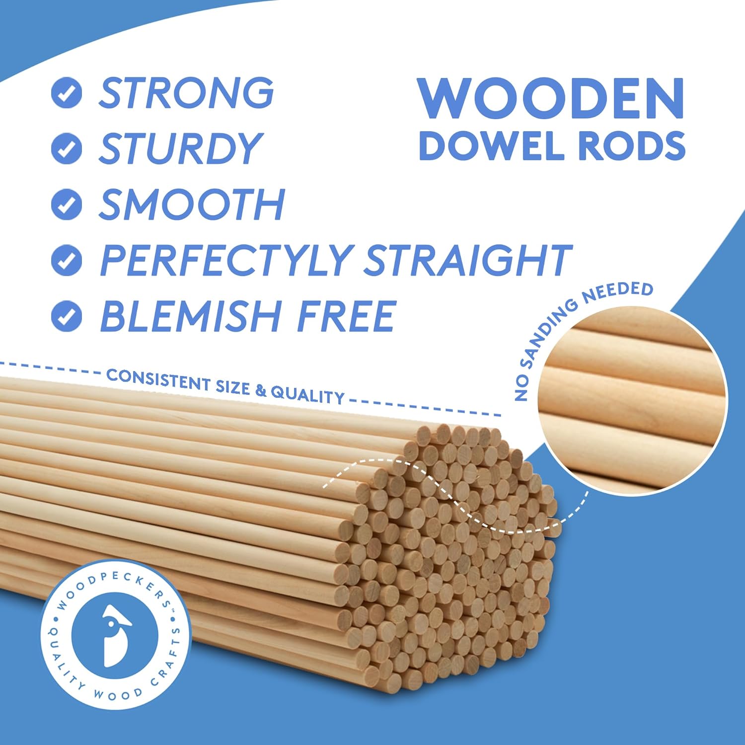 Woodpeckers – Cañas de madera, varillas de madera