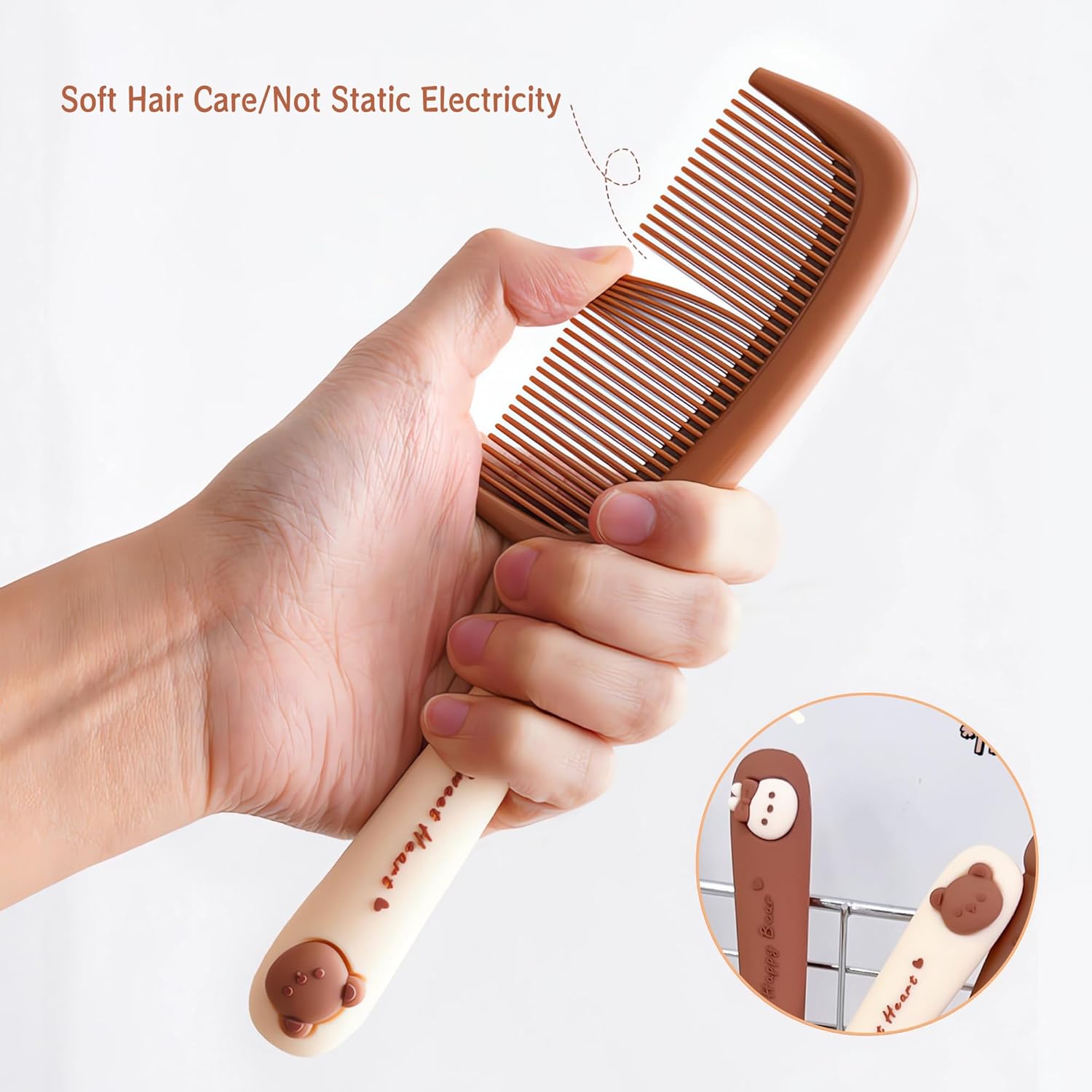 2 cepillos de pelo para niños, antiestáticos, desenredantes, fáciles de desenredar con facilidad, peine sin dolor para hombres, mujeres, peinado