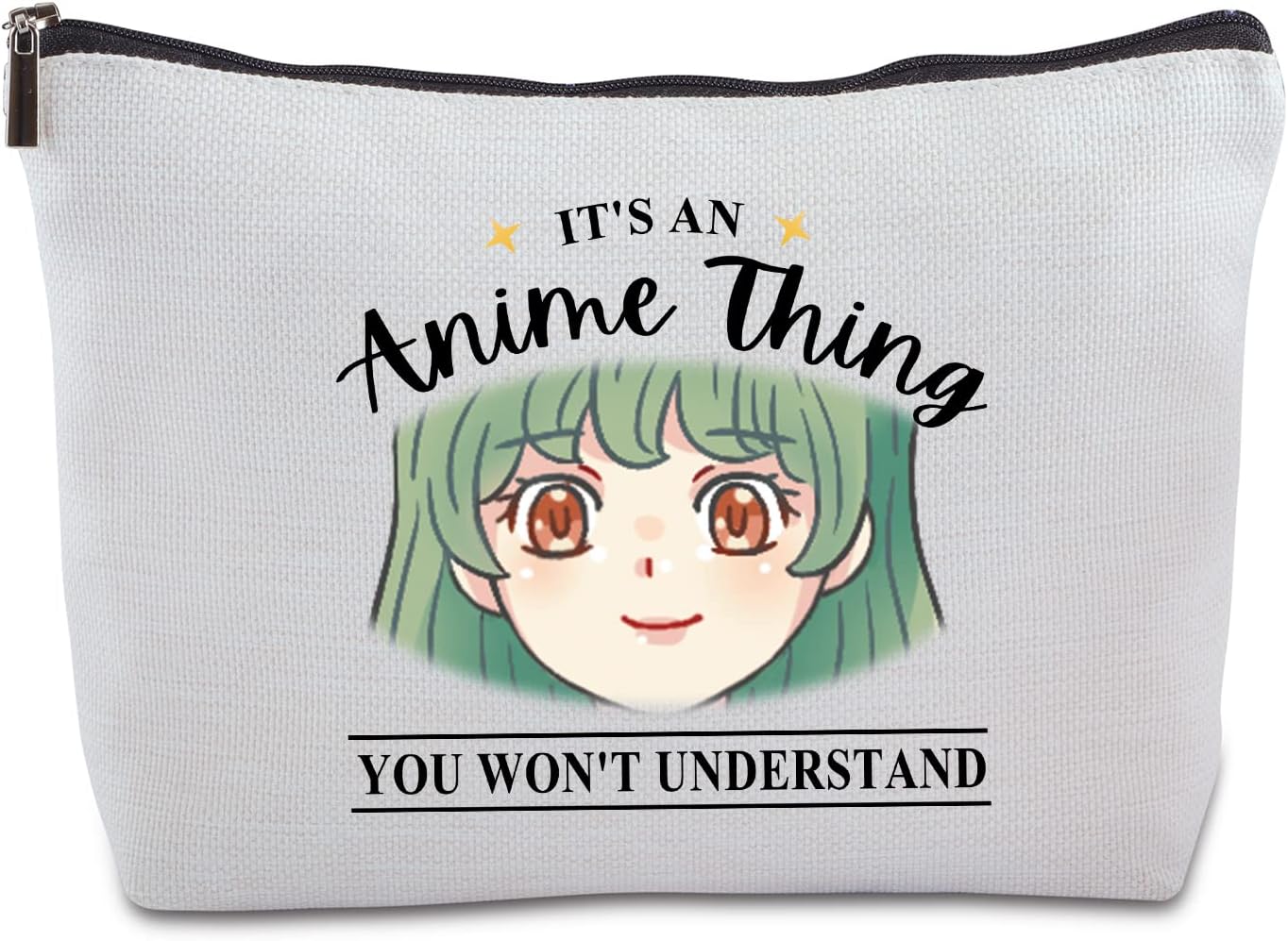 Anime Makeup Bag Travel Cosmetic Cool Gifts for Anime Lovers Kawaii Makeup Bag Anime Lover Gifts Anime Fans Gift for Women for Birthday Gifts