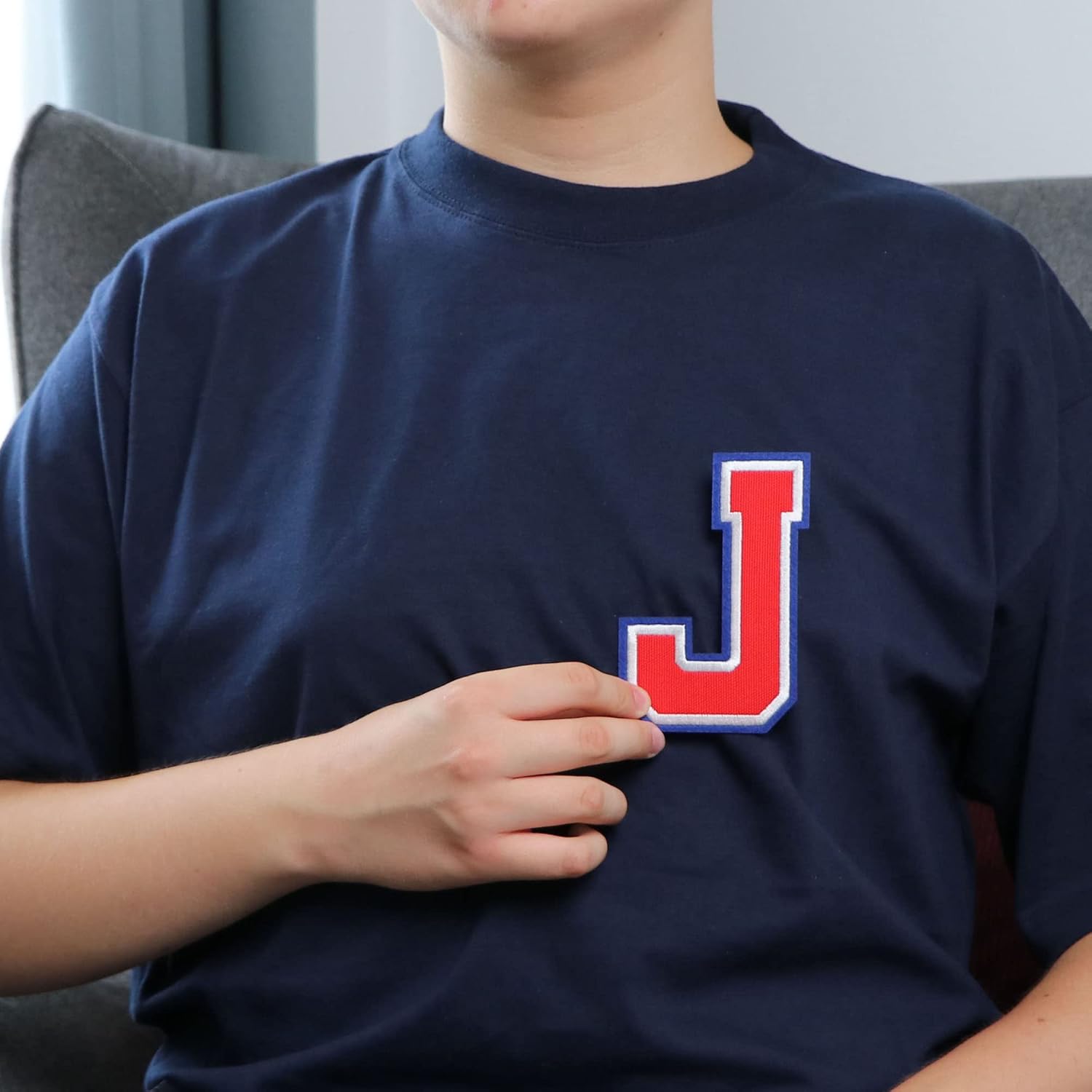 Parches de letras termo-adhesivas de alta calidad  Lindas letras para ropa  Parche universitario para ropa  Letras bordadas de 4 12 parches para