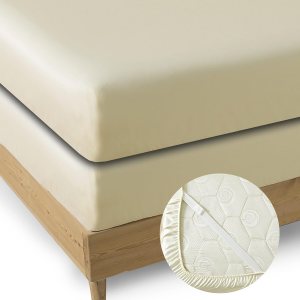 MINIPANDA Paquete de 2 sábanas bajeras tamaño individual, con correas de soporte para sábanas para esquinas, evita que las sábanas se caigan, MINIPANDA Paquete de 2 sábanas bajeras tamaño individual, con correas de soporte para sábanas para esquinas, evita que las sábanas se caigan,