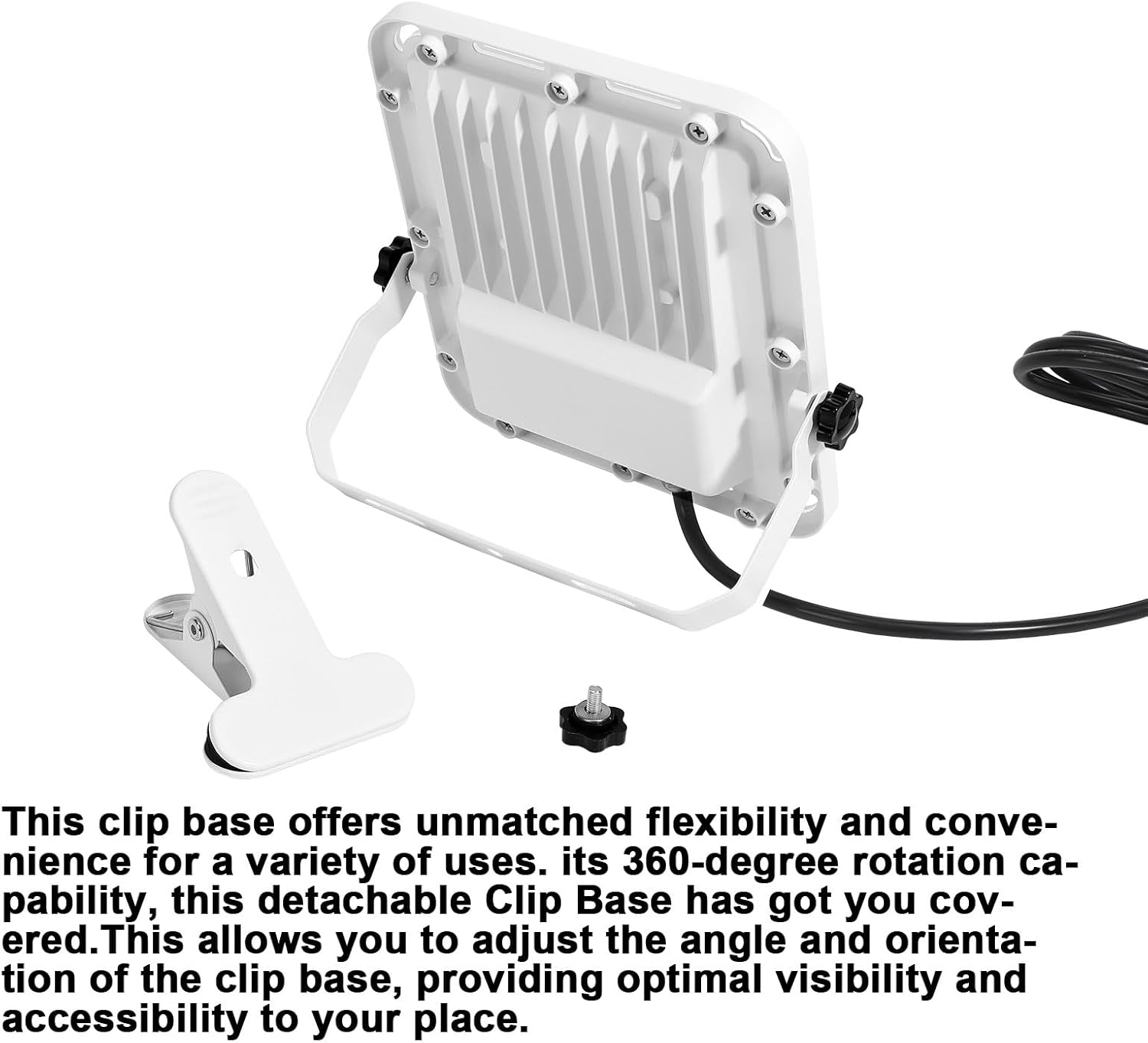 Taysing Luces de inundación LED de 30 W, luz de trabajo con enchufe, impermeable, para exteriores, luces de paisaje, proyector para plantas, patio,