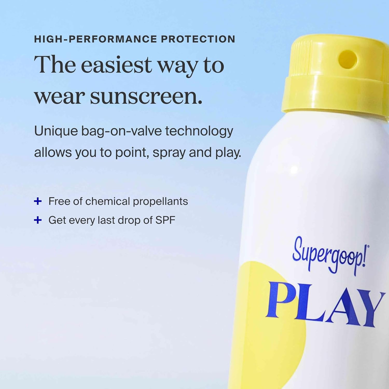 Supergoop! PLAY SPF 50 – Spray antioxidante corporal con vitamina C, 3 onzas líquidas, paquete de 2 unidades, protector solar de amplio espectro