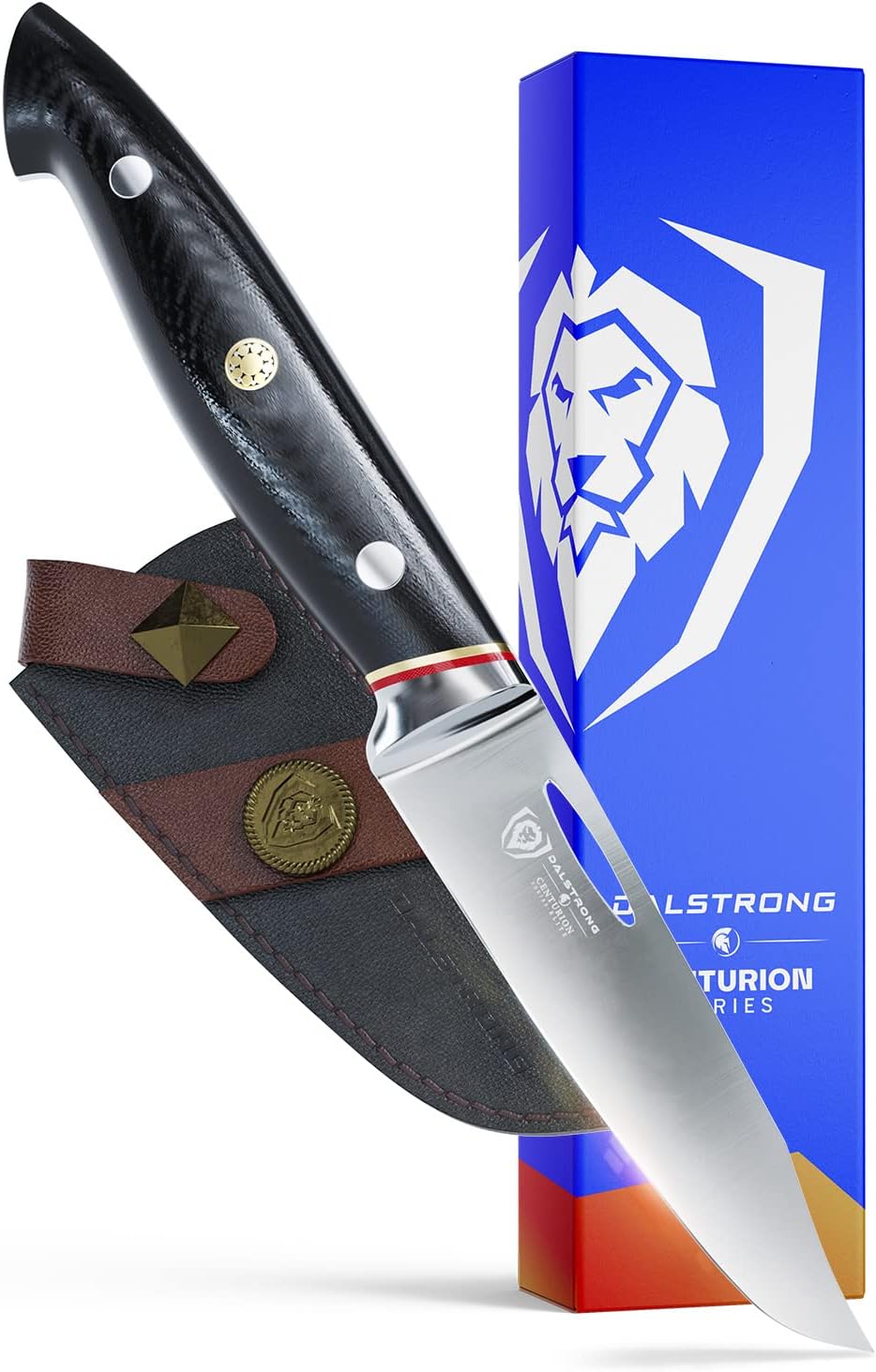 Dalstrong Cuchillo de pelar  3.5 pulgadas  Serie Centurion  Cuchillo de cocina sueco 14C28N de acero inoxidable de alto carbono  Mango G10  Fruta,