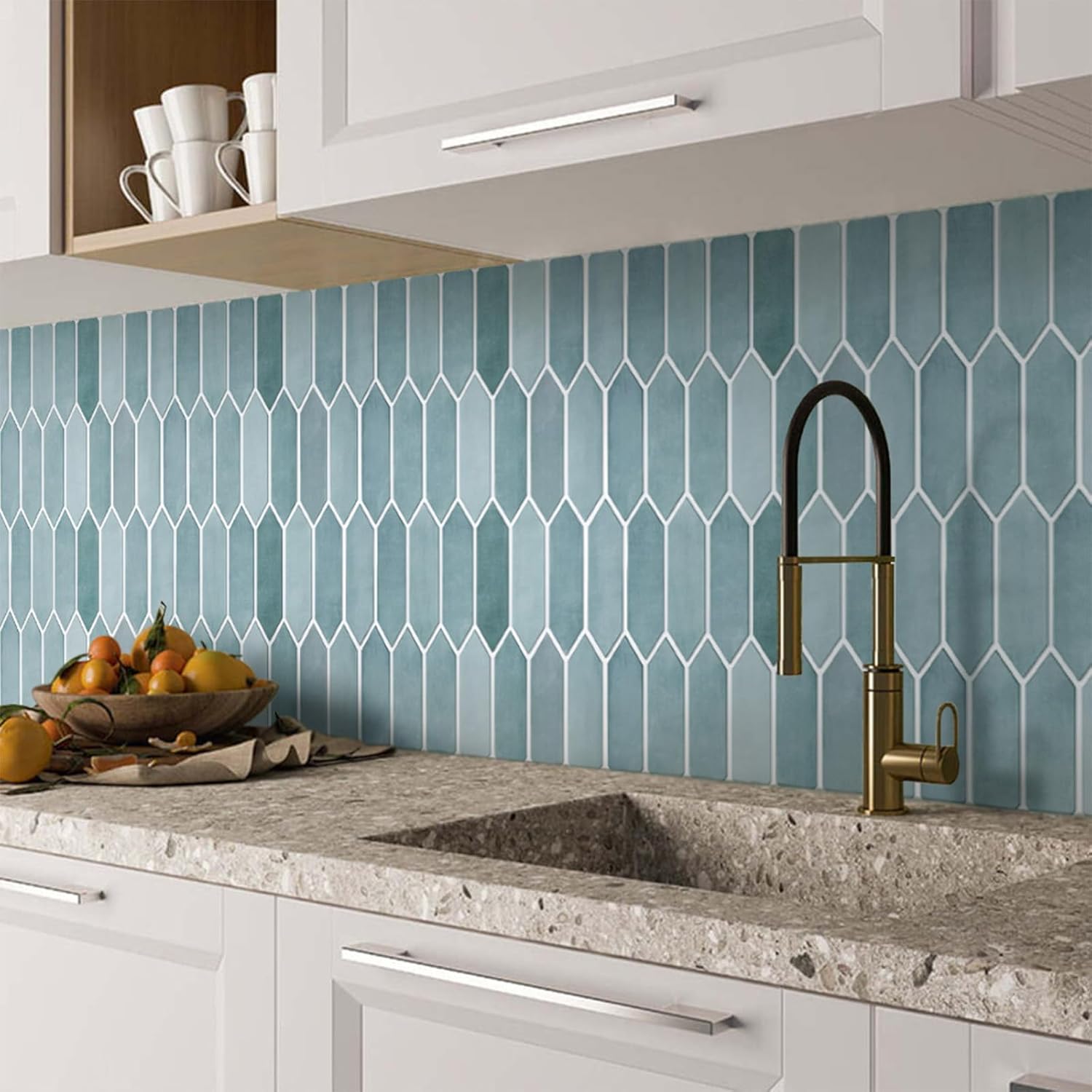 10 azulejos adhesivos de PVC mate de 11.8 x 11.8 pulgadas, ultralivianos y finos de PVC 3D, para despegar y pegar, para cocina, sala de estar,
