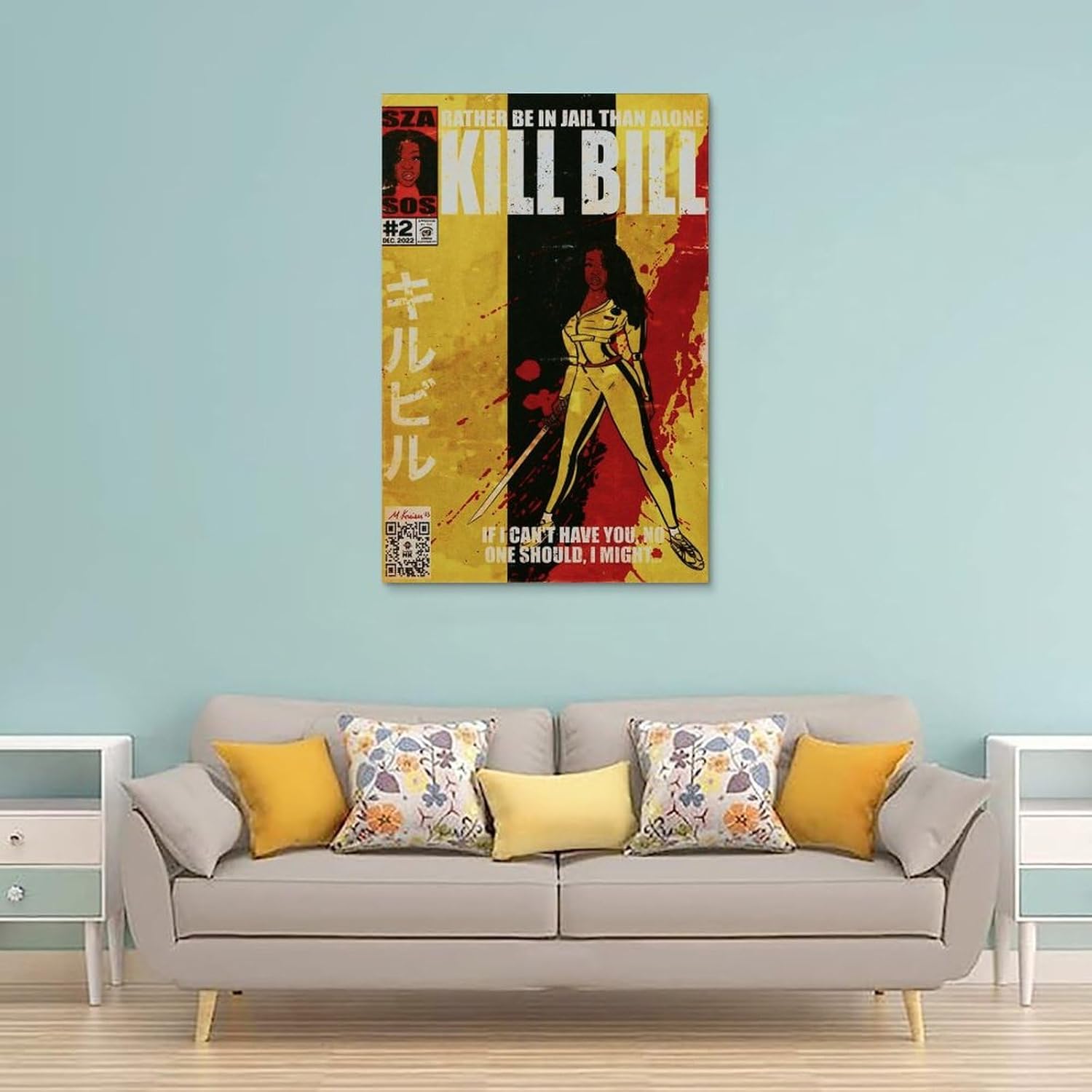 Sza – Póster de álbum de música SOS, póster de rapero hip-hop, arte cómico, pósteres para habitación, lienzo estético, arte de pared, decoración de