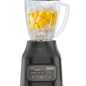 Oster Licuadora de un toque de 800 vatios y 6 tazas con programa automático en negro Oster Licuadora de un toque de 800 vatios y 6 tazas con programa automático en negro