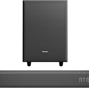 Hisense AX3125H Barra de sonido 3.1.2Ch con subwoofer inalámbrico, 440W, Dolby Atmos, Bluetooth 5.3, EzPlay, paso HDMI 4K a través de, listo para TV Hisense AX3125H Barra de sonido 3.1.2Ch con subwoofer inalámbrico, 440W, Dolby Atmos, Bluetooth 5.3, EzPlay, paso HDMI 4K a través de, listo para TV