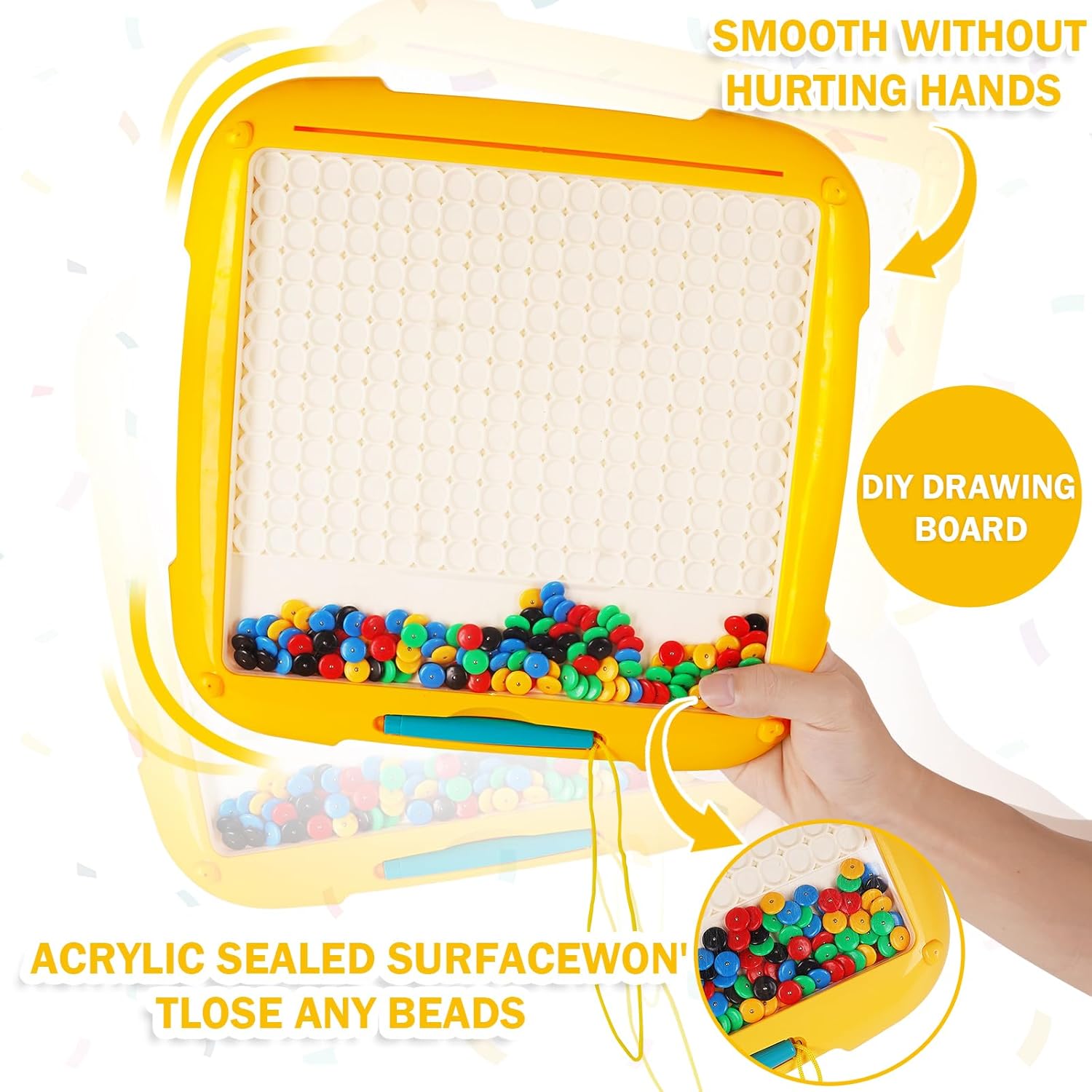 Tablero de dibujo magnético 2 en 1 y laberinto magnético de color y números, tablero de rompecabezas Montessori de aprendizaje a juego de colores,