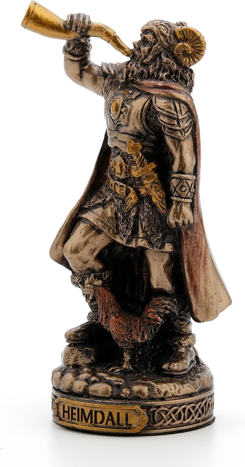 Veronese Design Figura miniatura de Dioses nórdicos (Heimdall, bronce)